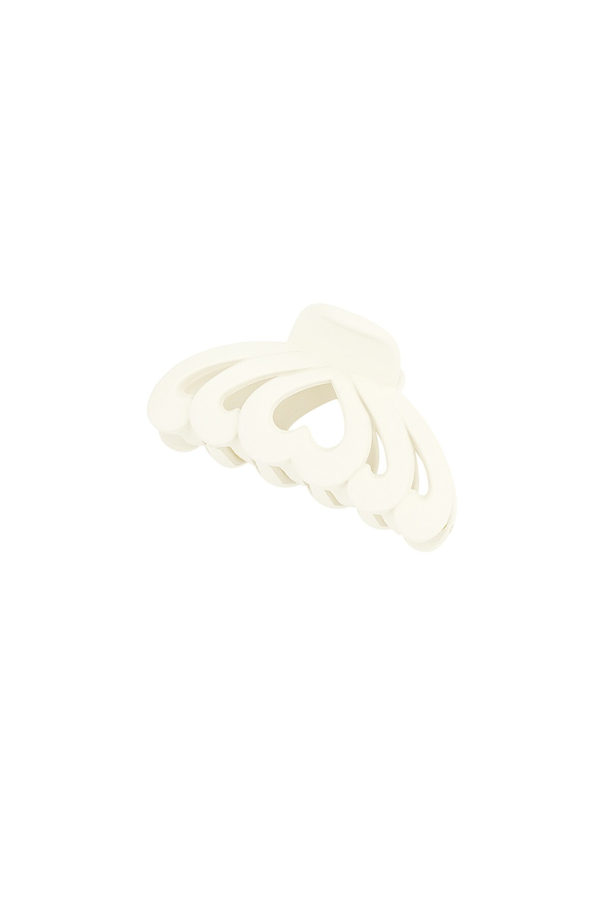 Hair clip multi heart - off-white 