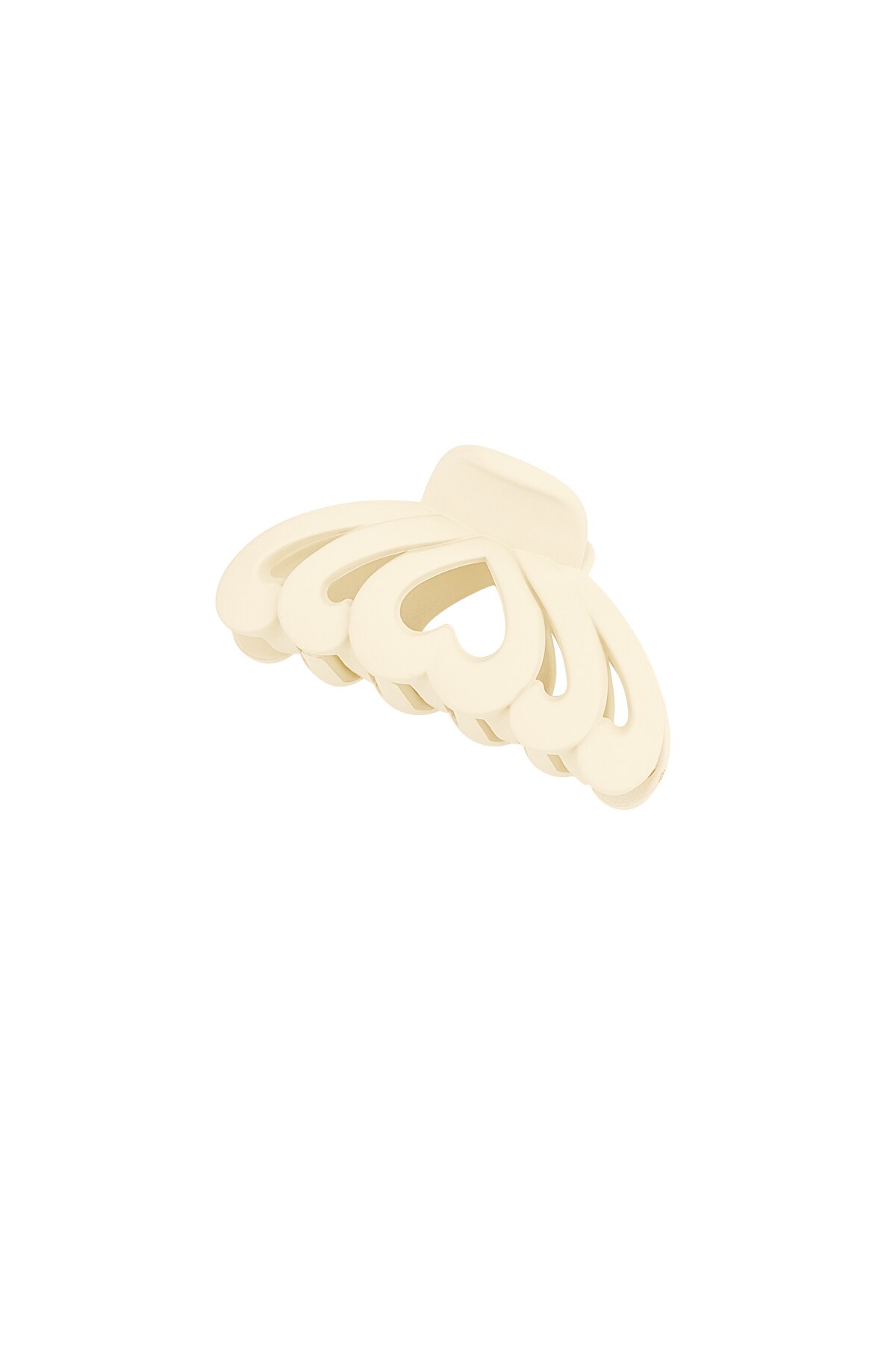 Hair clip multi heart - beige 