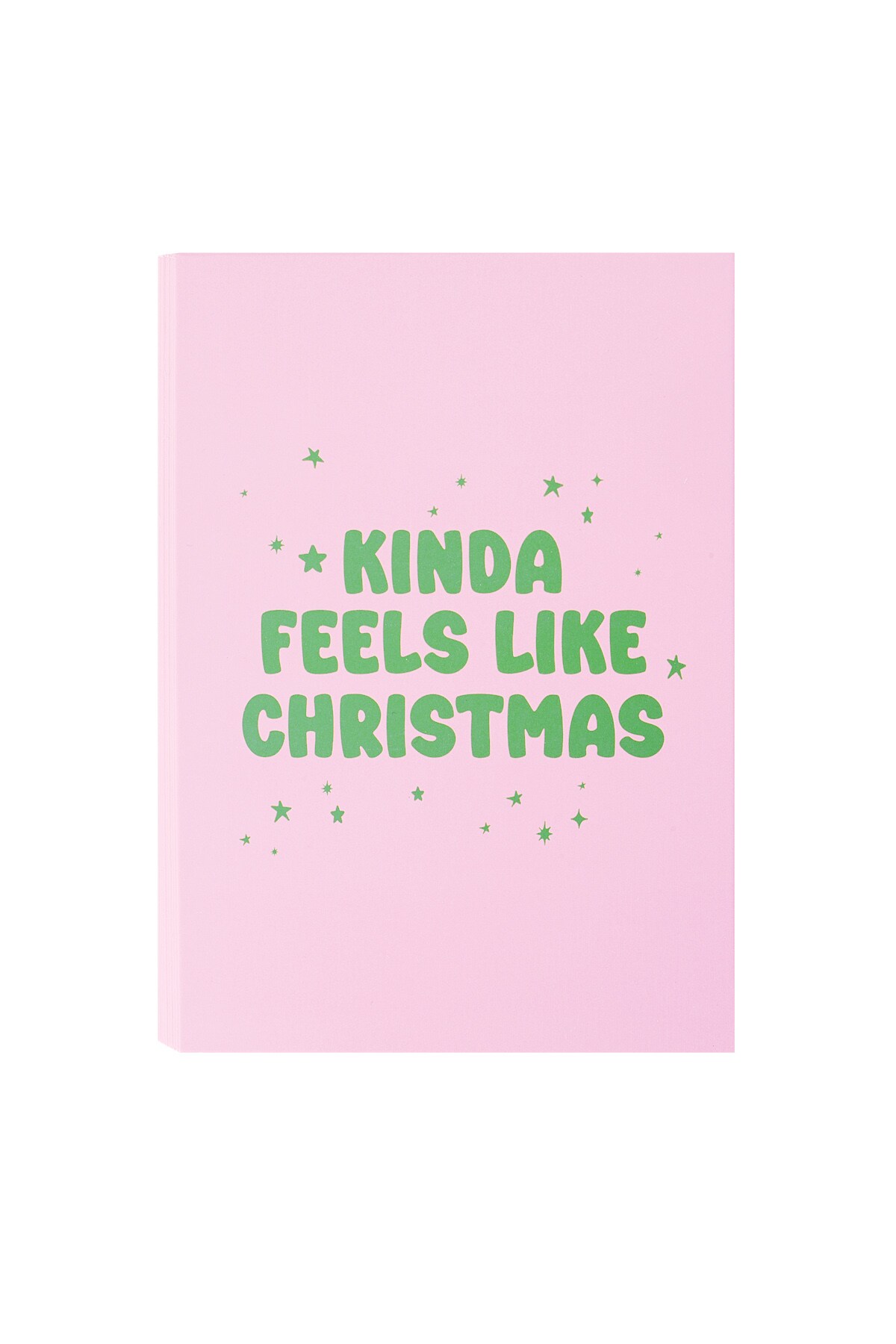 Christmas greeting card kinda feels like christmas - pink 