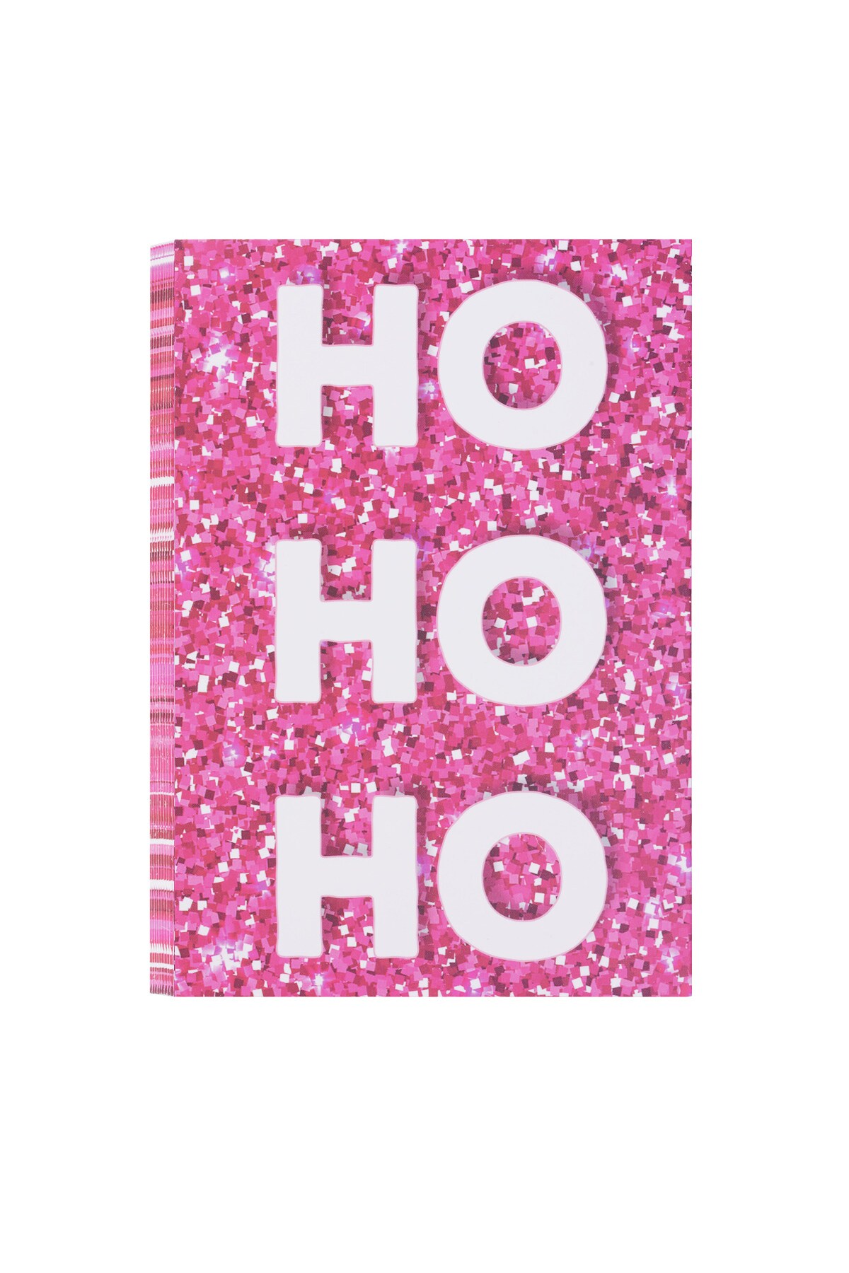 Christmas greeting card Ho Ho Ho - pink 