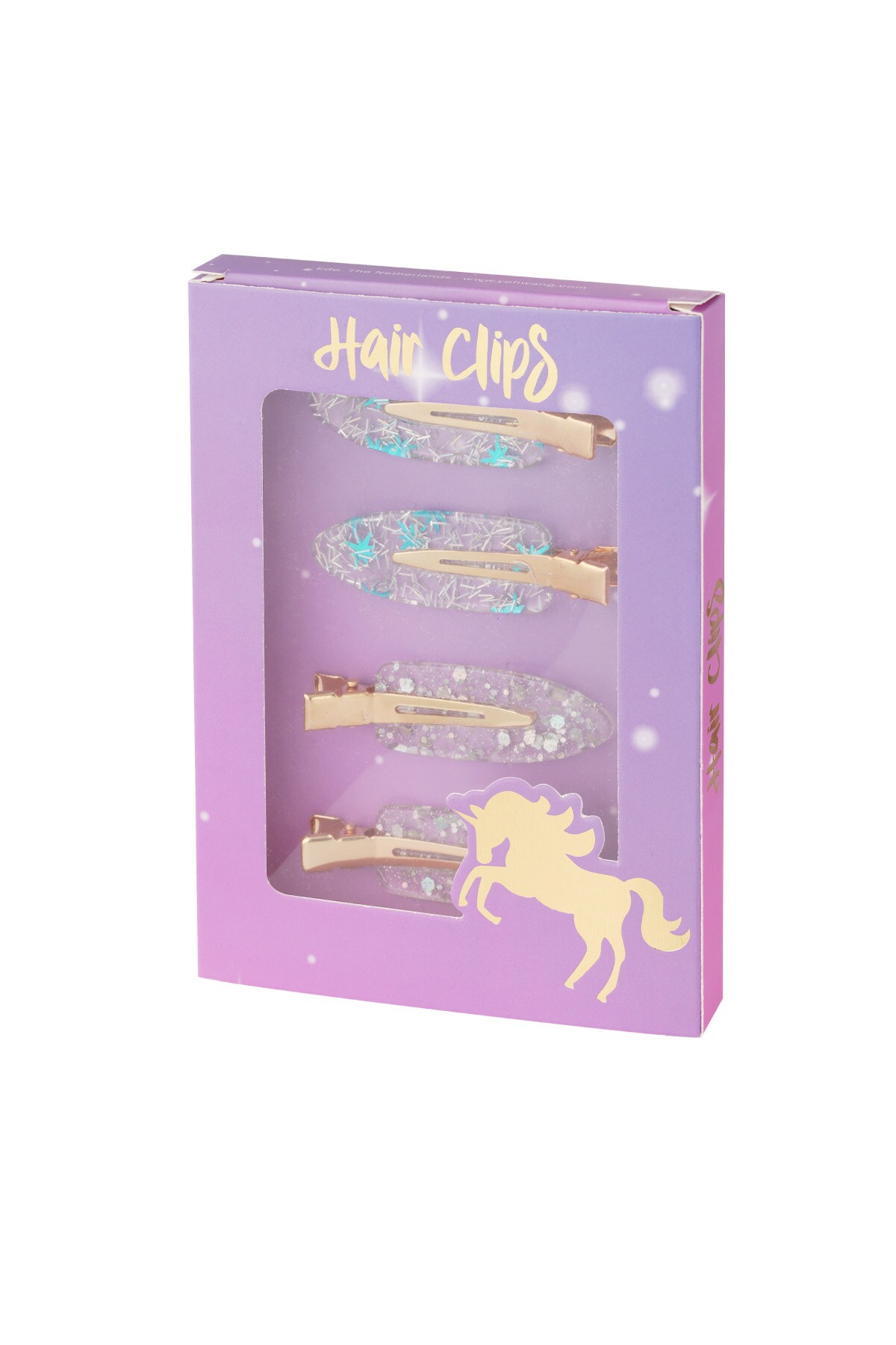 Hair clip box nutcracker - blue silver h5 