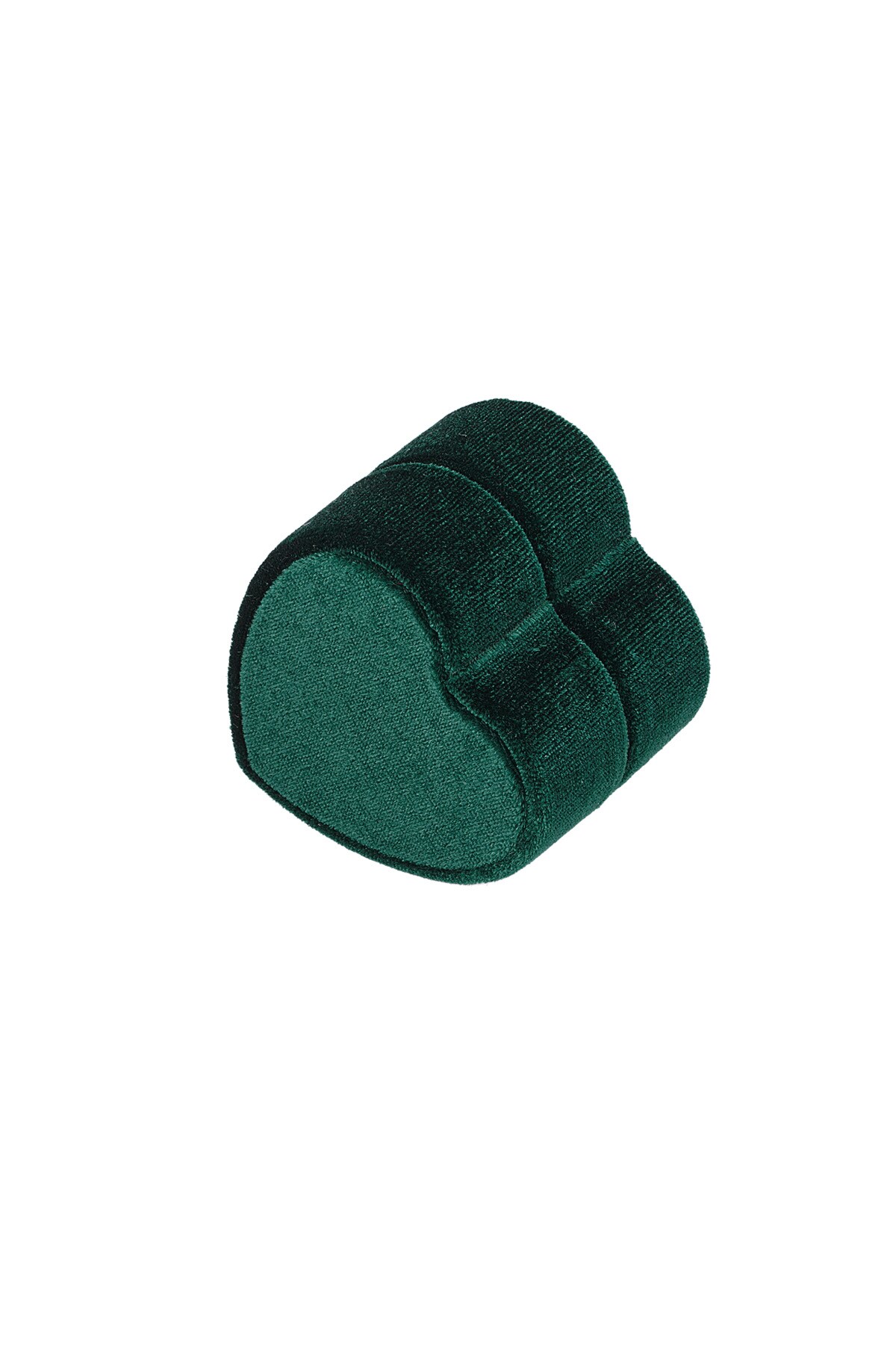 Jewelry box heart velvet - green h5 Picture5