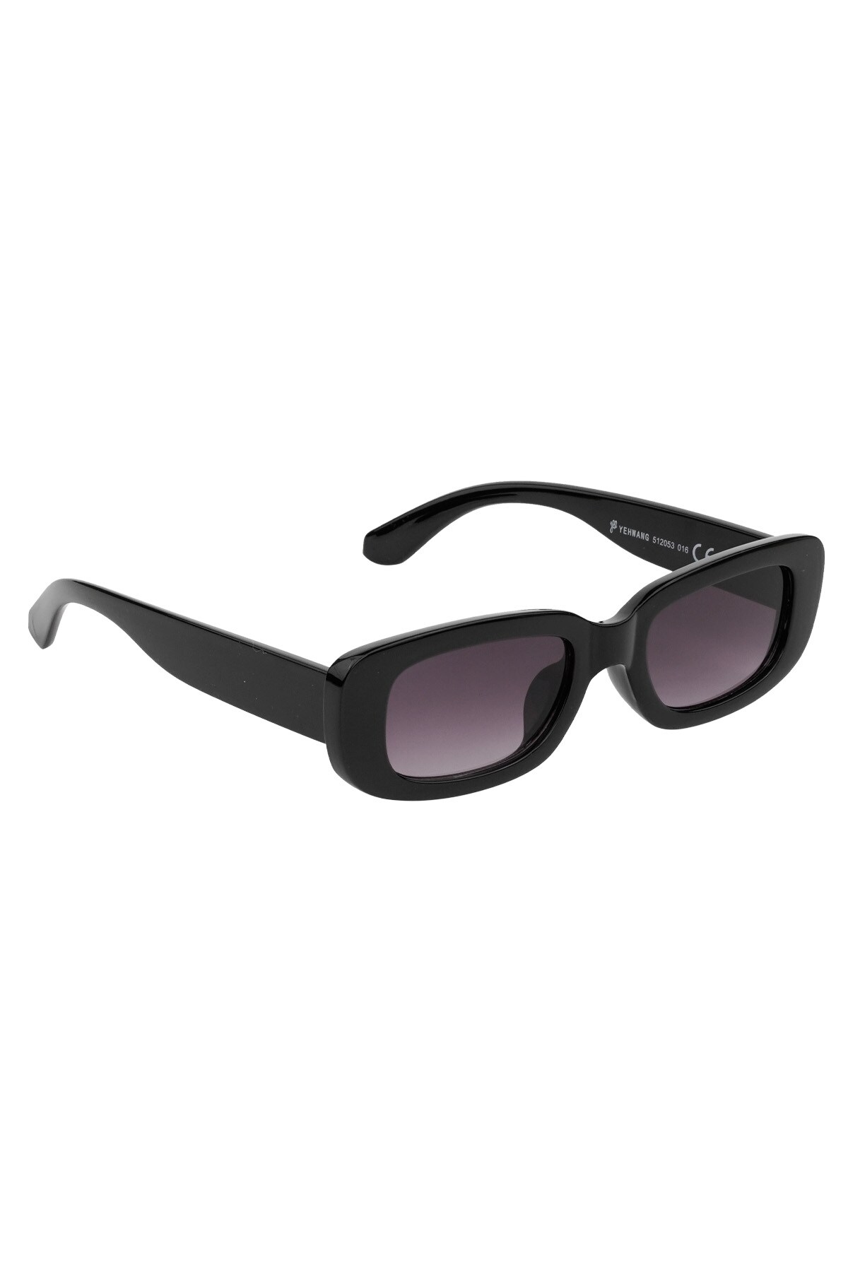 Simple retro sunglasses - black h5 