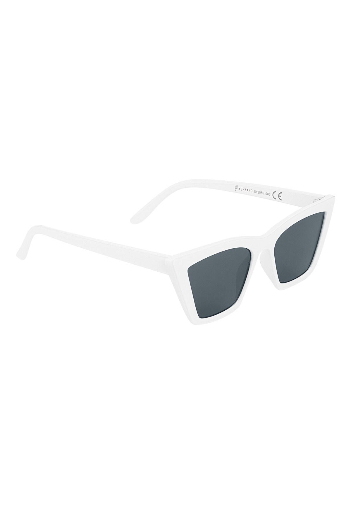 Monochrome cat eye sunglasses - black and white 