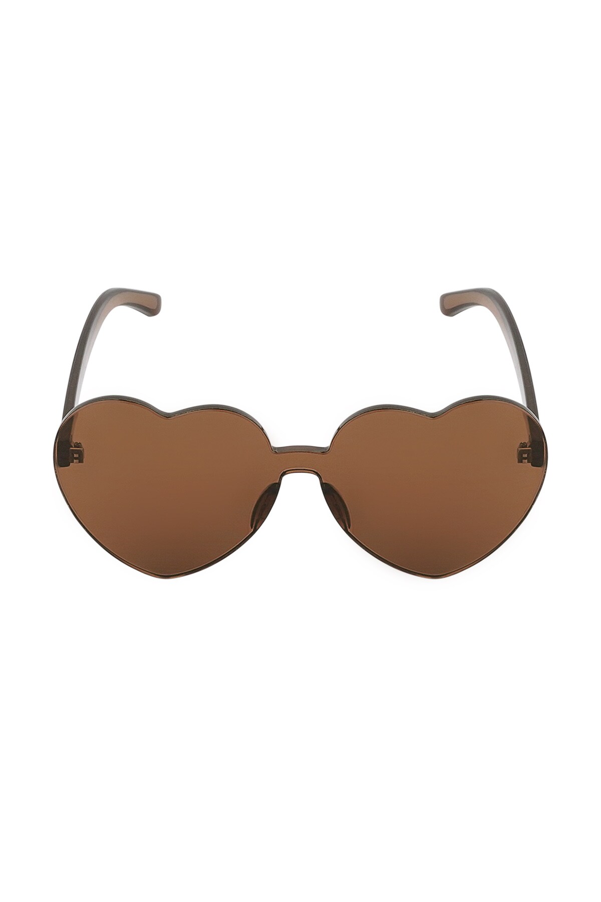 Sunglasses simple heart - brown h5 Picture5