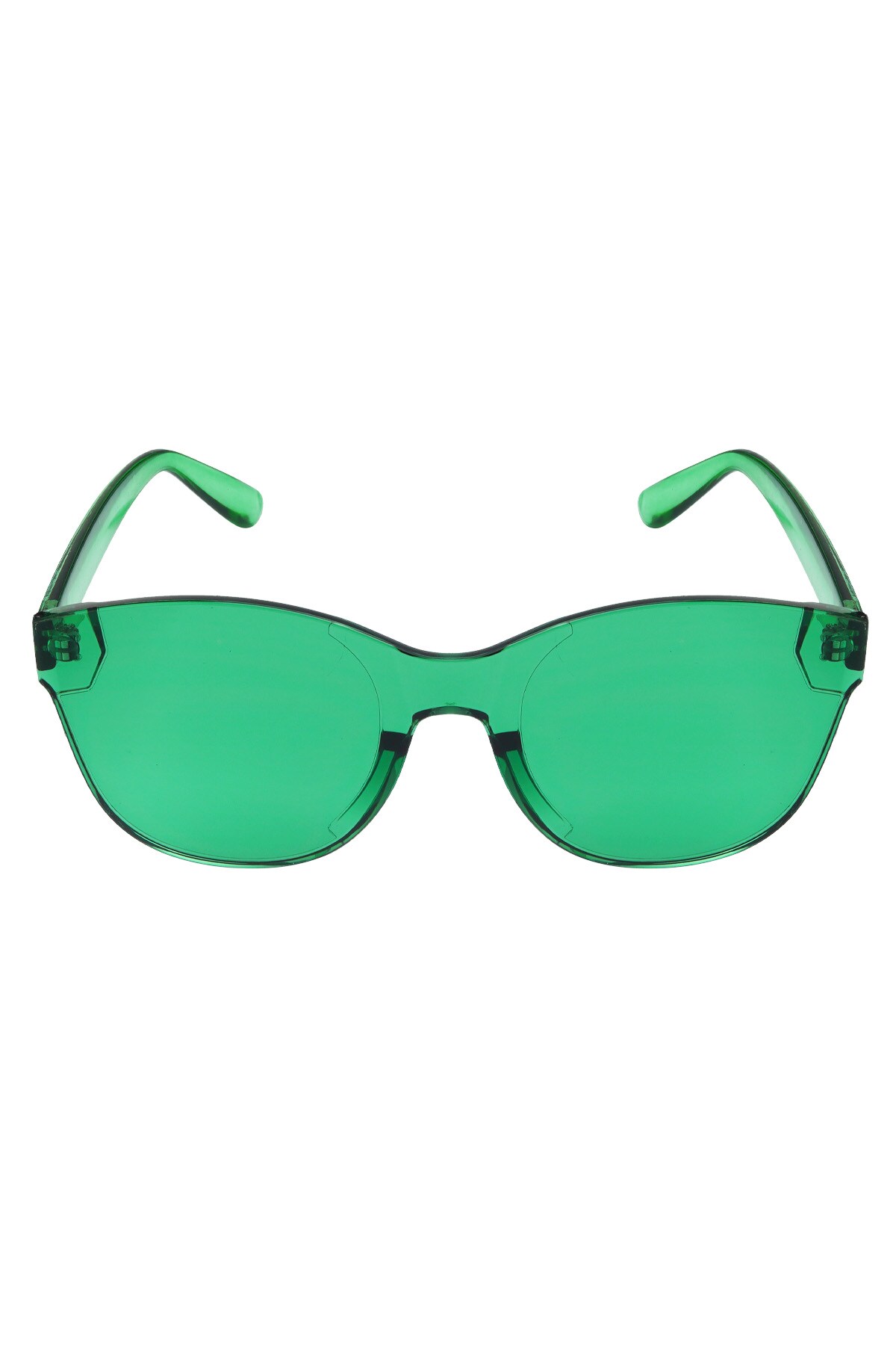 Single-color trendy sunglasses - green h5 Picture5