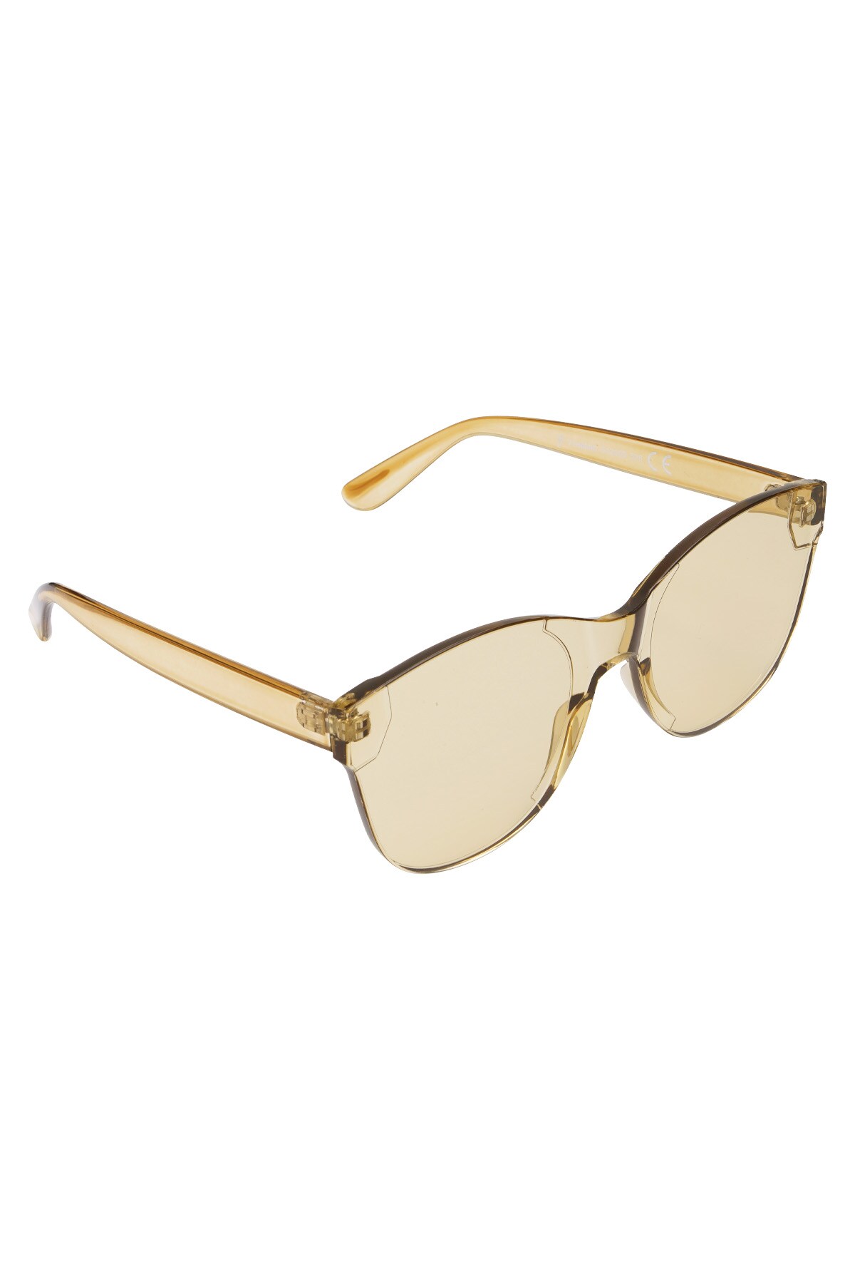 Single-color trendy sunglasses - beige 