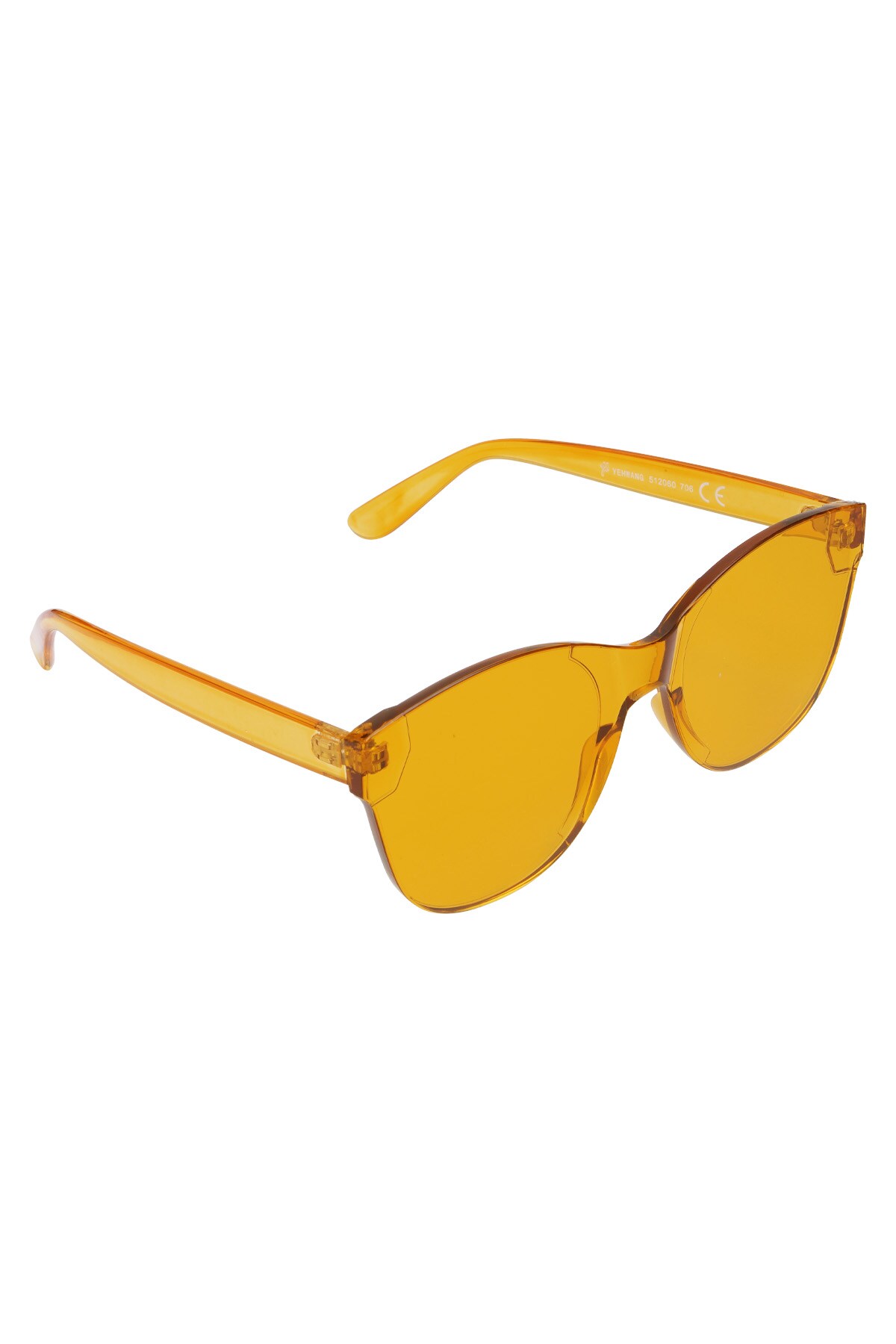 Single-color trendy sunglasses - orange 