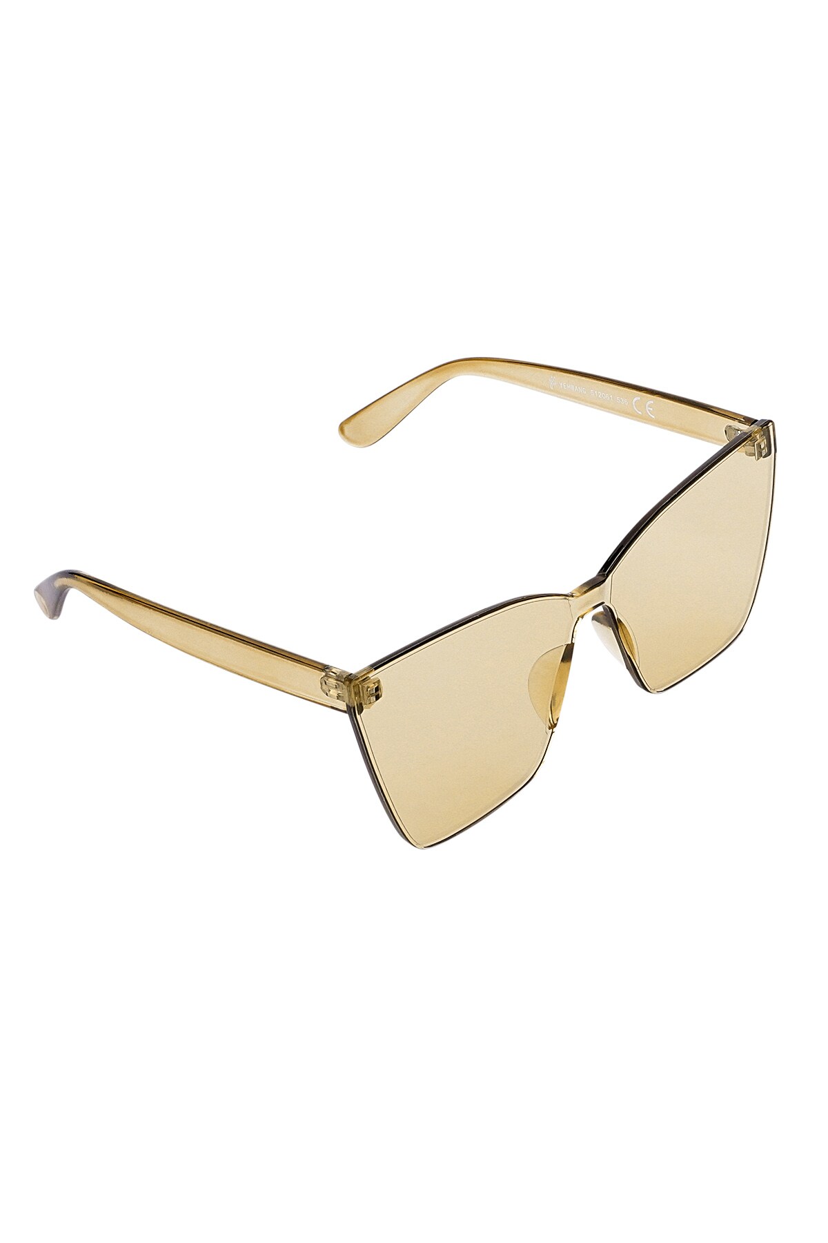 Single-color daily sunglasses - beige 