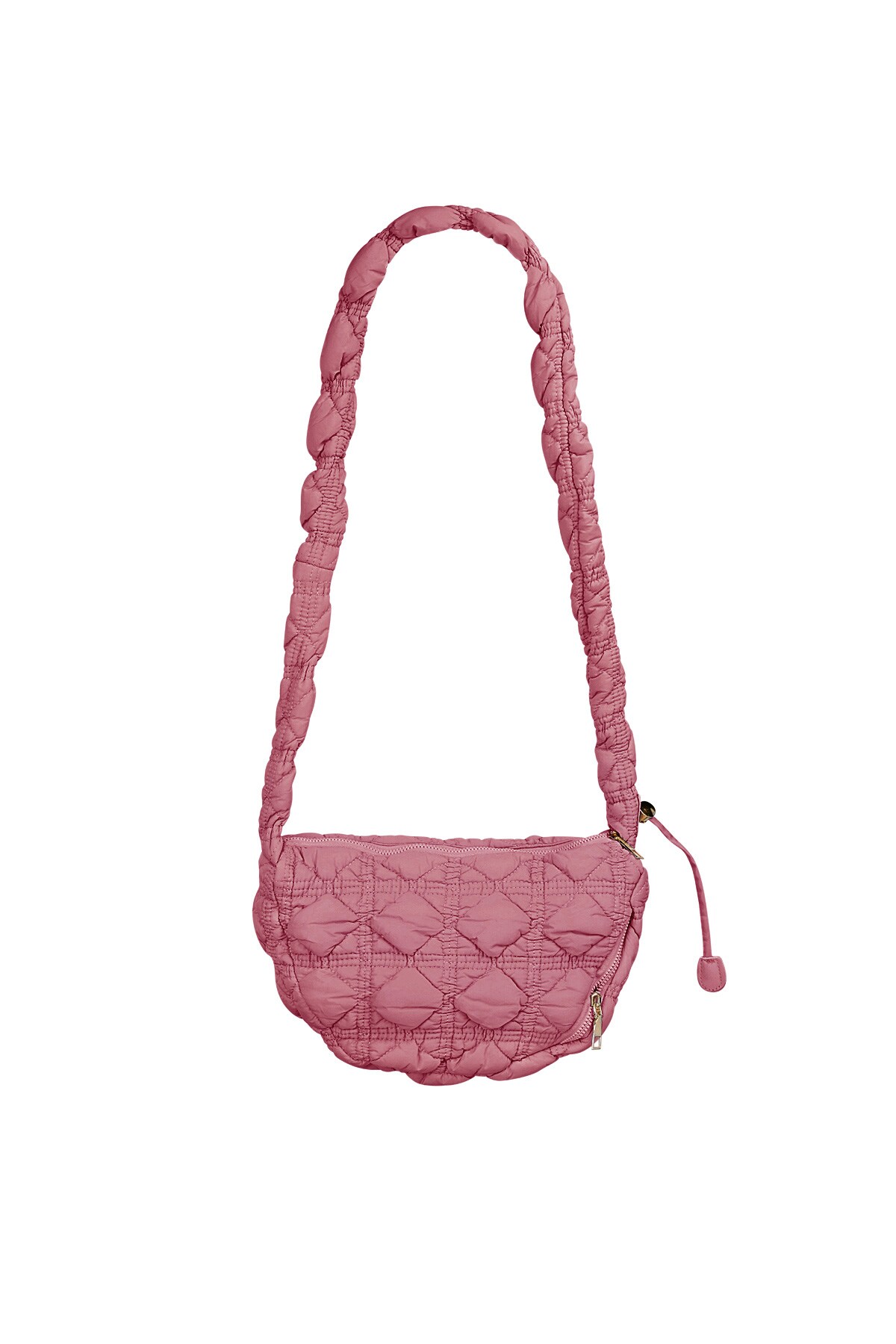 Puffer bag long - light pink  h5 