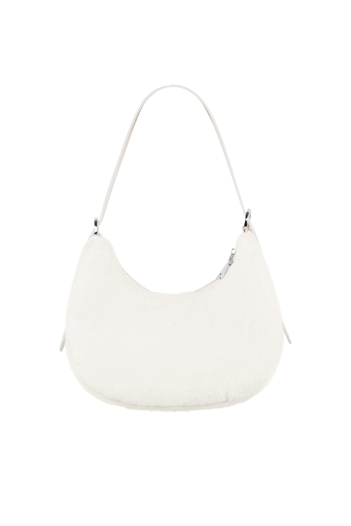 Fluffy city bag - white h5 