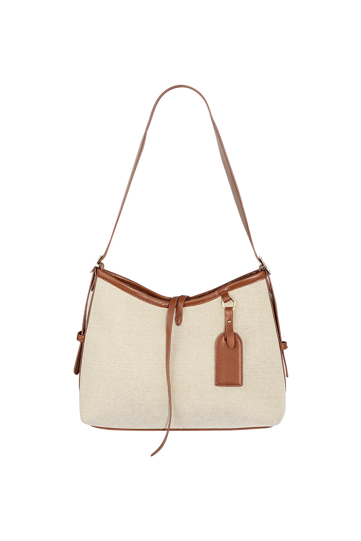 Chic bag with adjustable strap - beige 