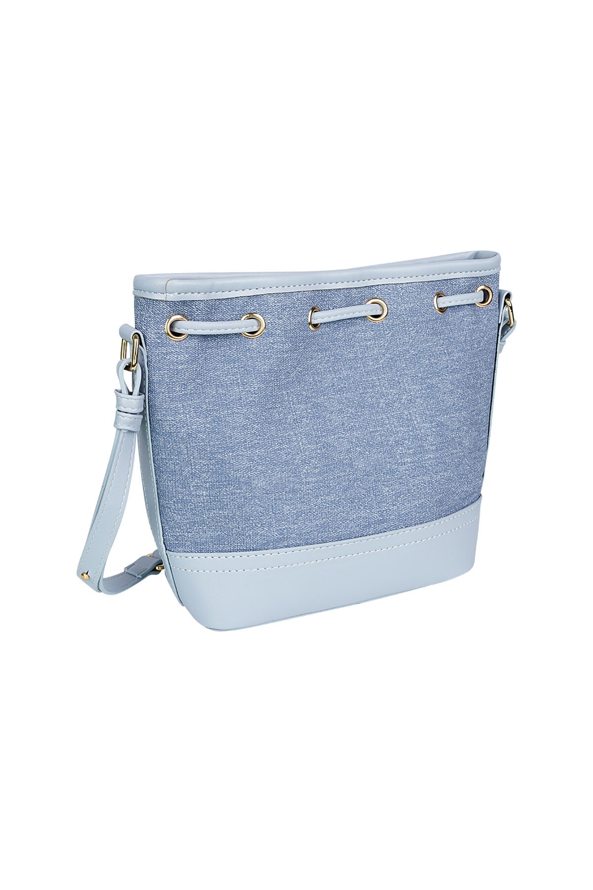 Denim bucket bag - blue h5 Picture7