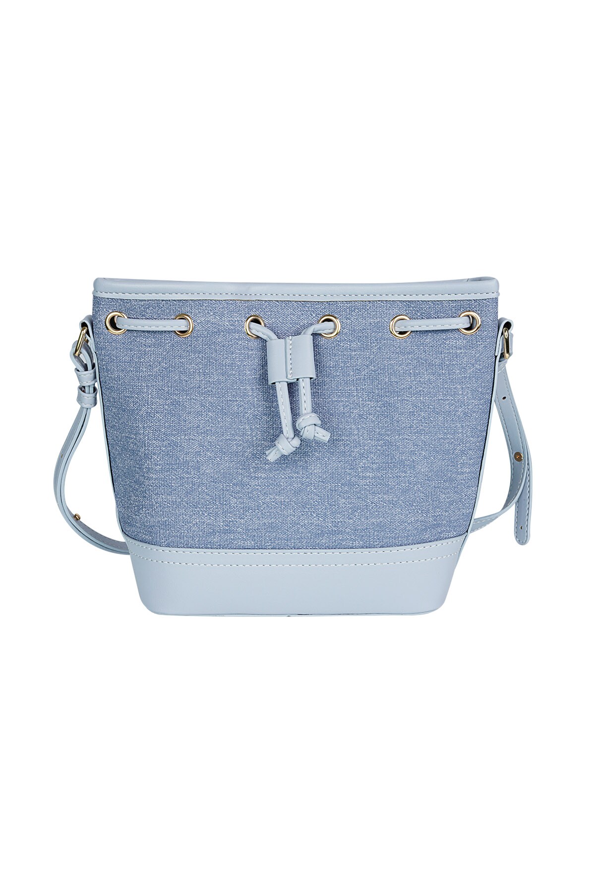 Denim bucket bag - blue 