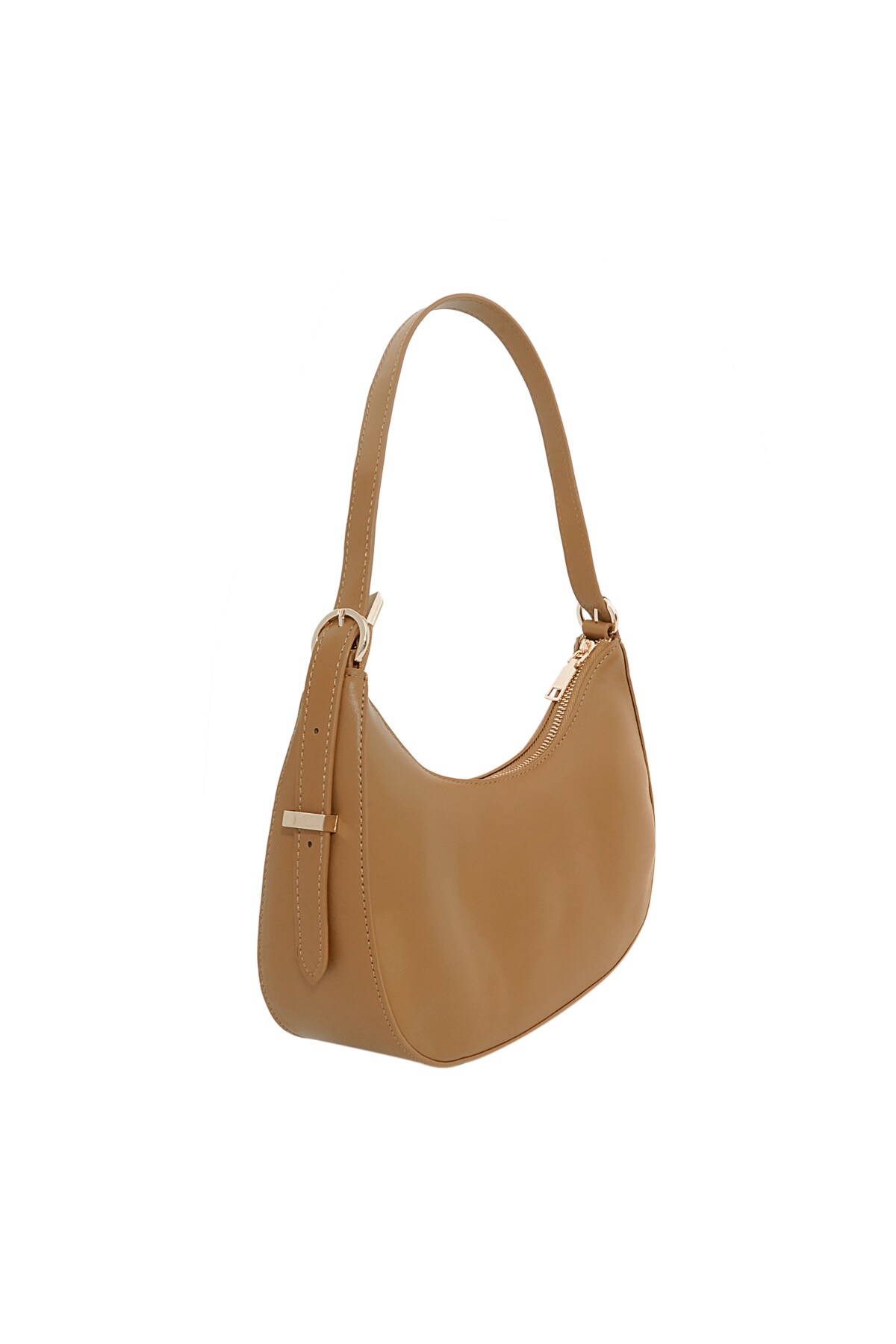 Classic half moon bag - brown h5 Picture5