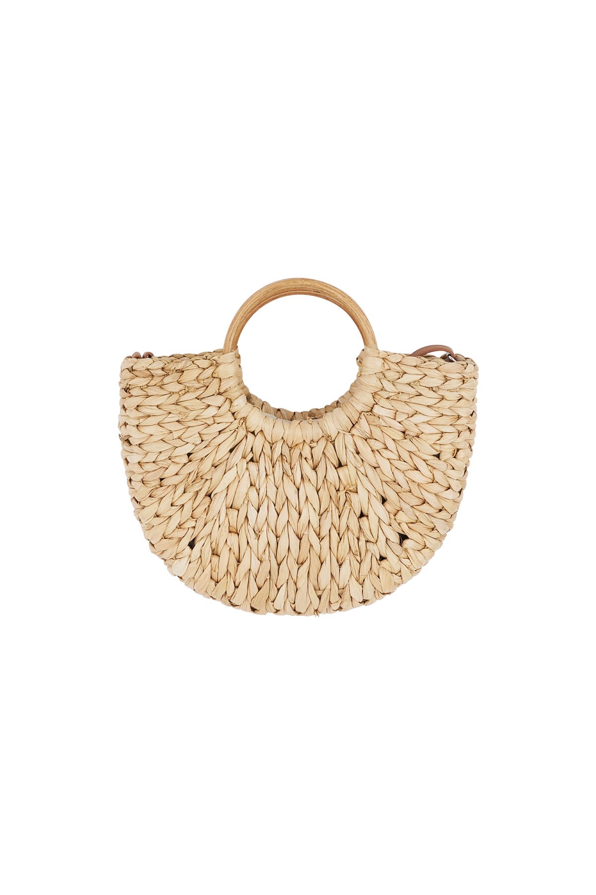 Beach bag half moon - beige h5 