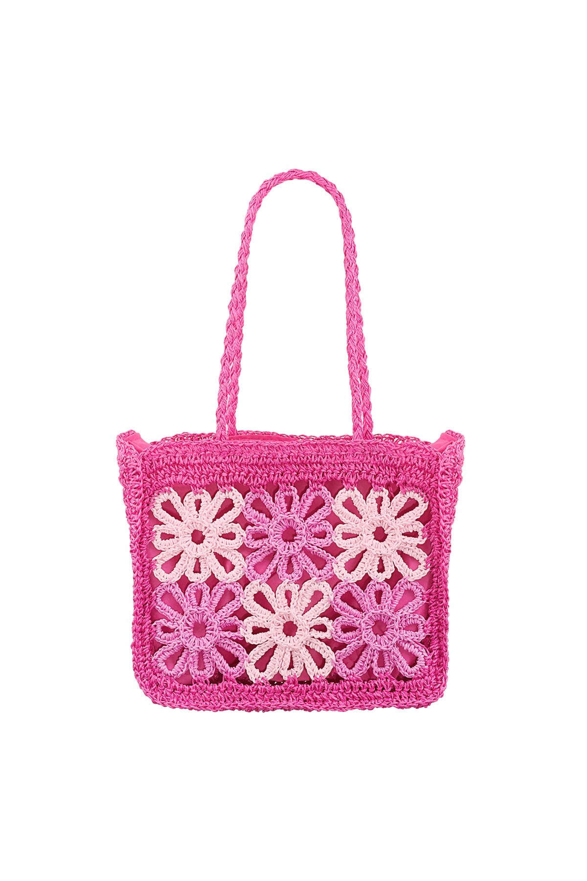 Beach bag flower future - fuchsia h5 