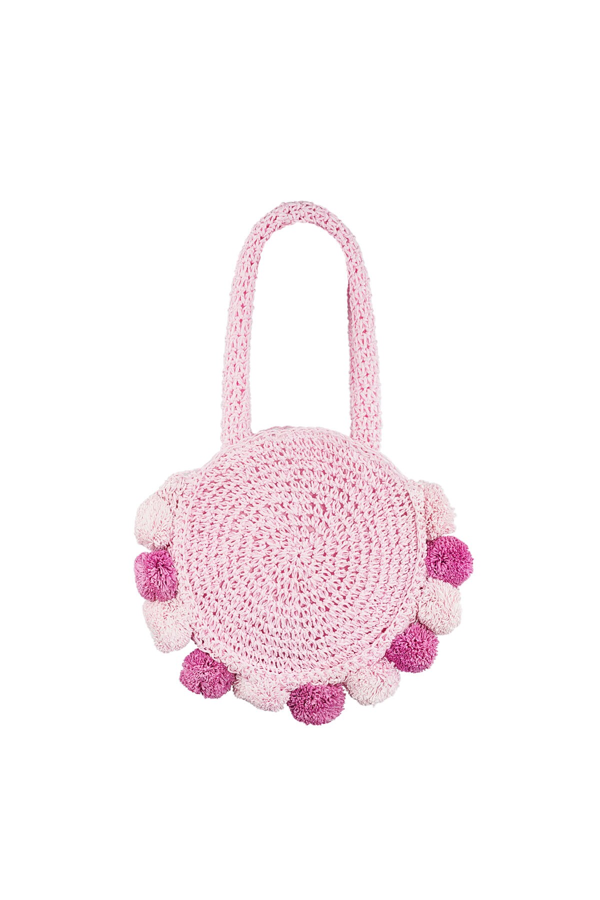 Pom pom beach bag - pink 