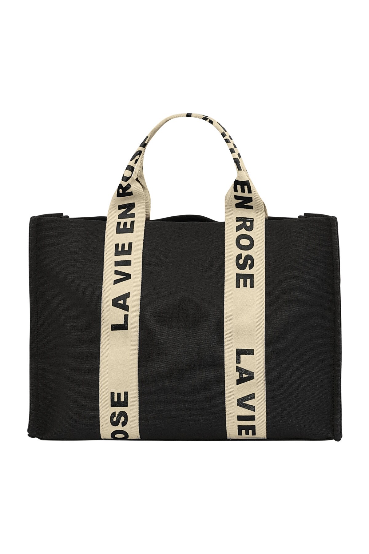 La vie en rose shopper - black 