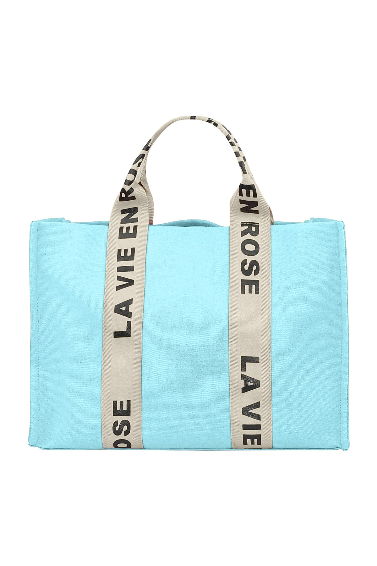 Bolso shopper La vie en rose - azul h5 