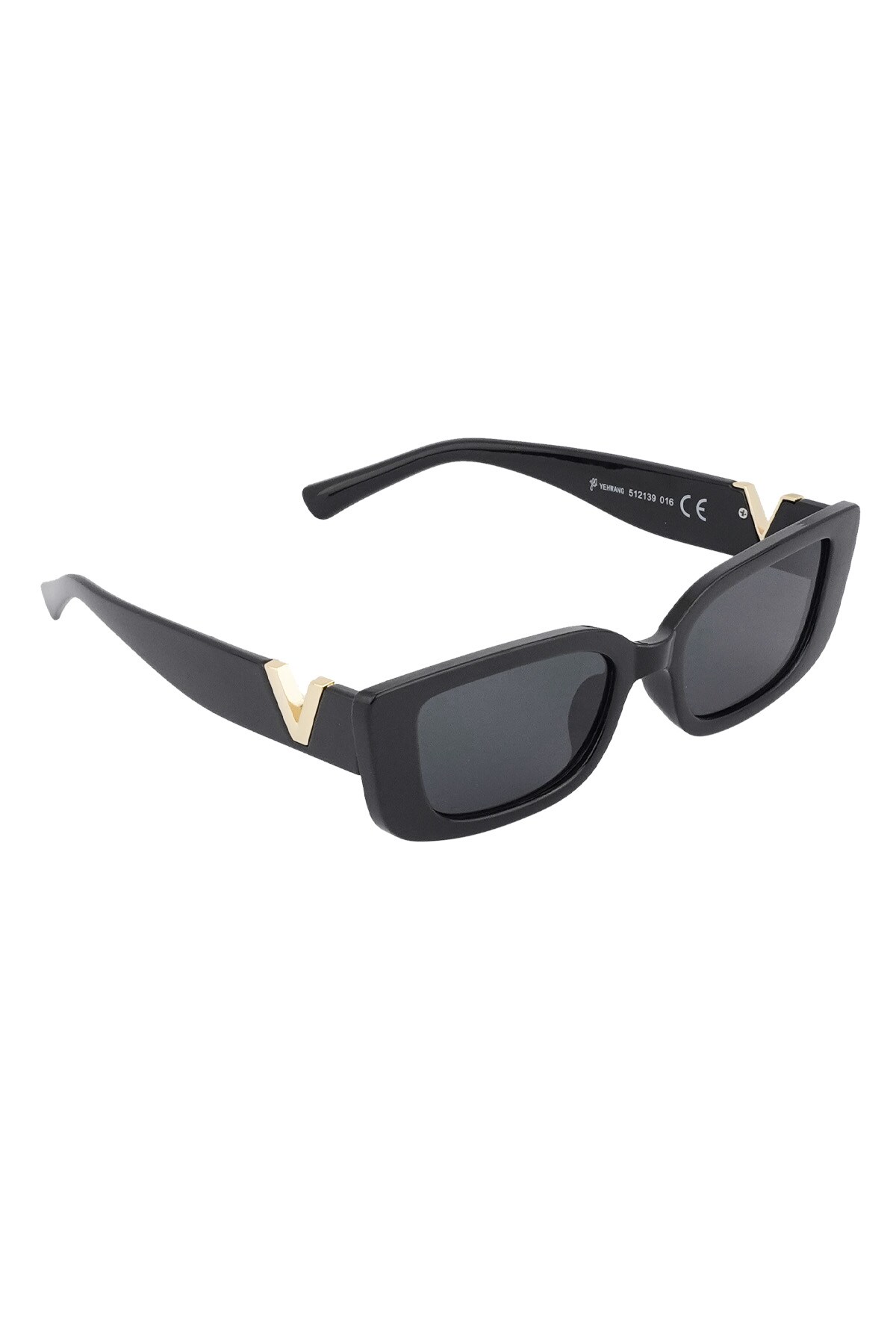 Classic sunglasses with v - black 