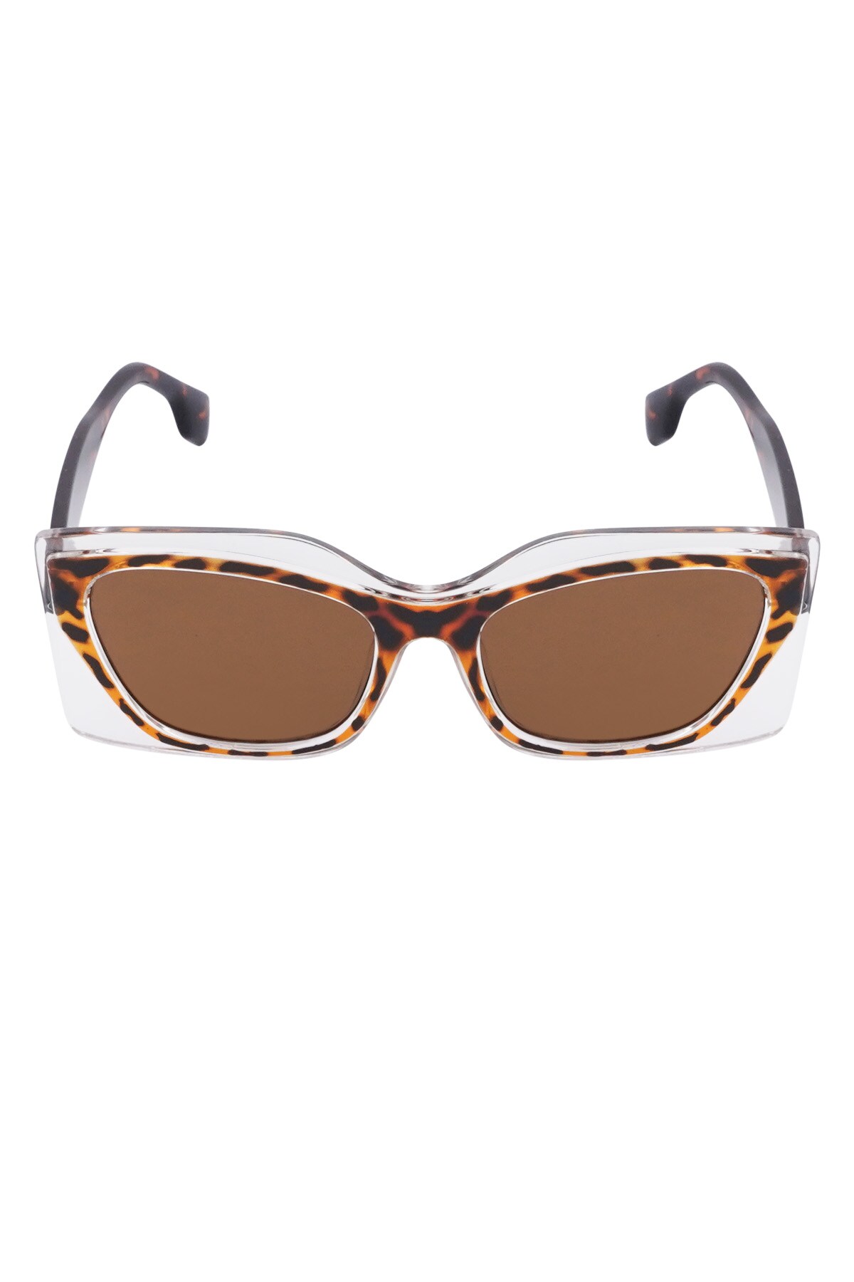 Double frame sunglasses - camel  h5 Picture4