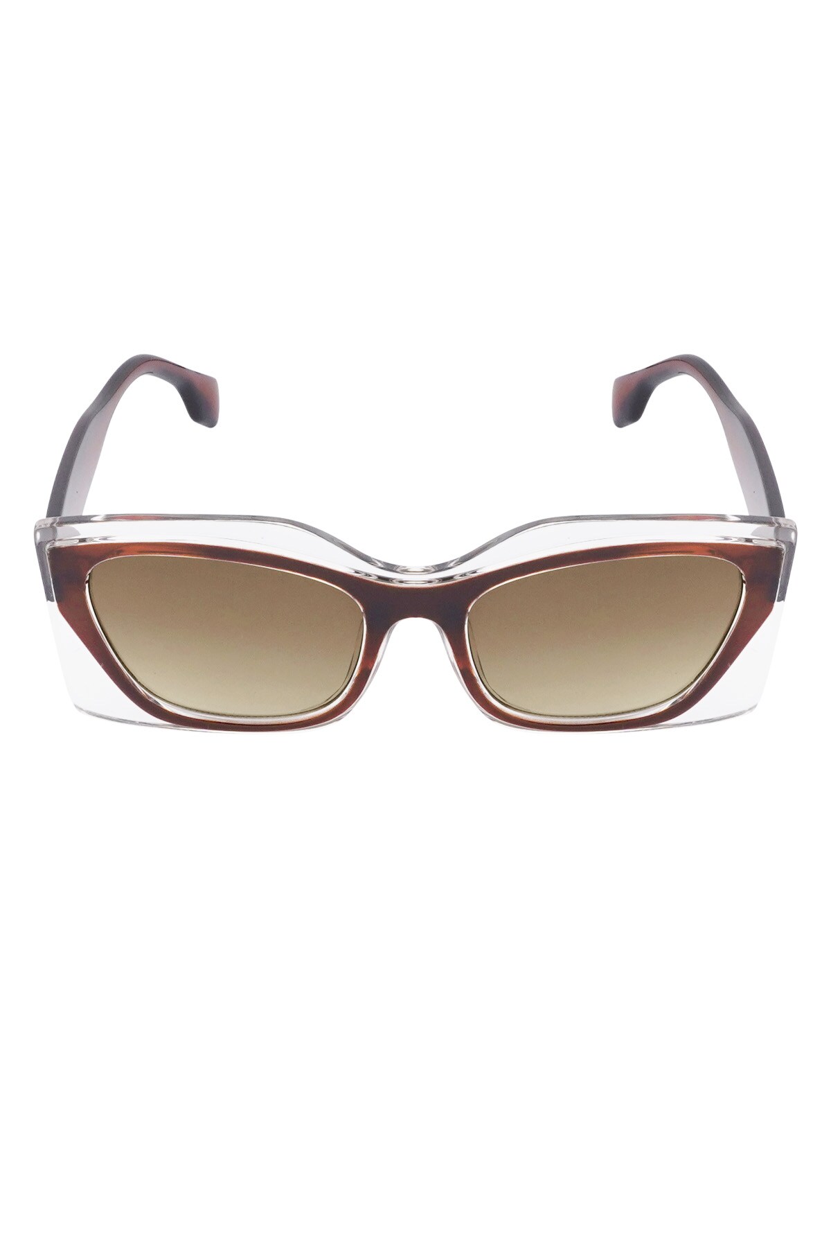 Double frame sunglasses - brown  h5 Picture4