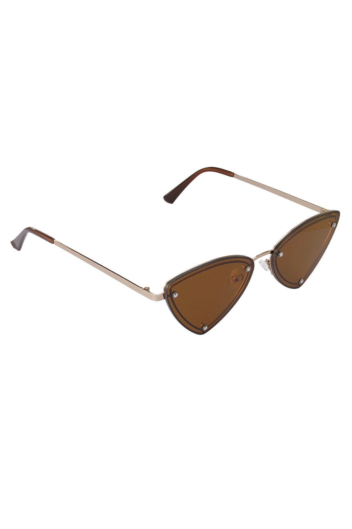 Retro party sunglasses - brown 