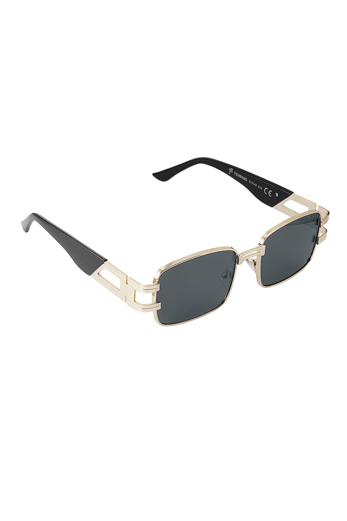 Sunglasses simple metal essential - black gold 