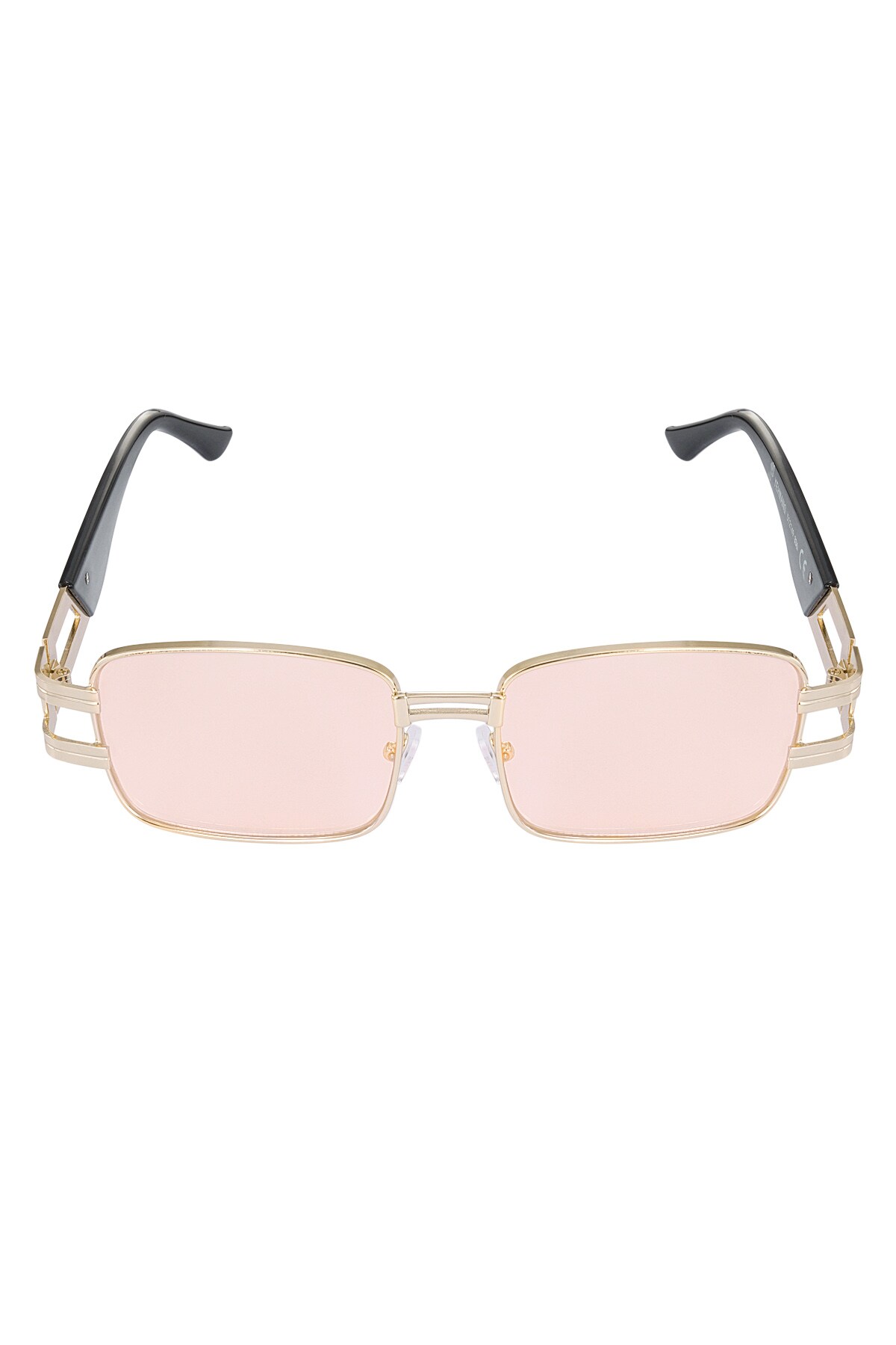 Sunglasses simple metal essential - pink gold h5 Picture4