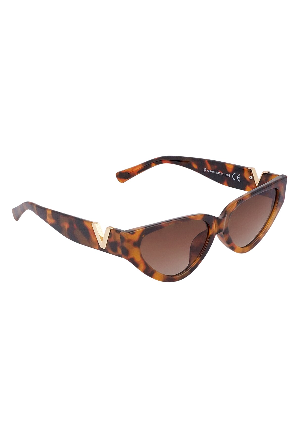 Sunglasses v statement - camel 