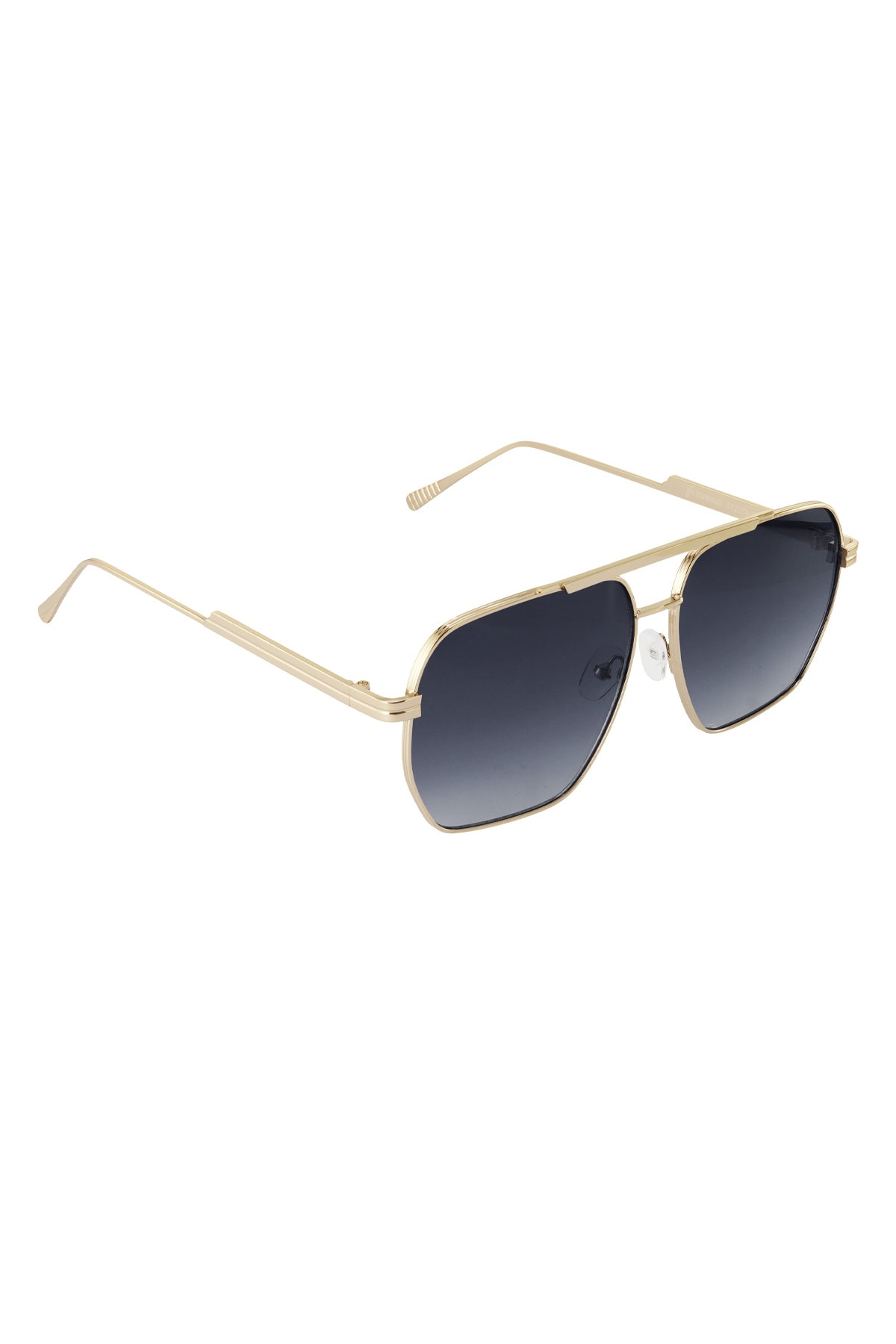 Metal summer sunglasses - Black and gold 