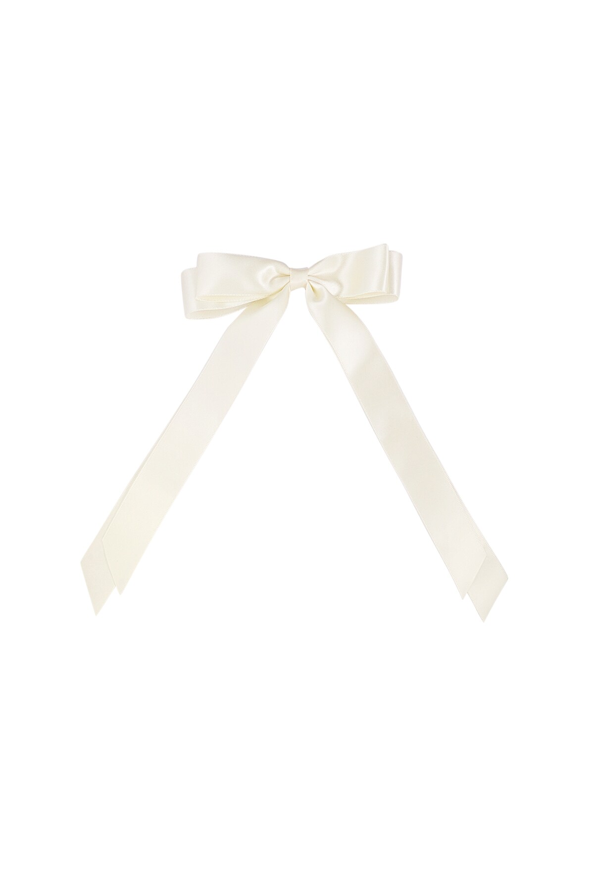 Cute hair bow - off white h5 