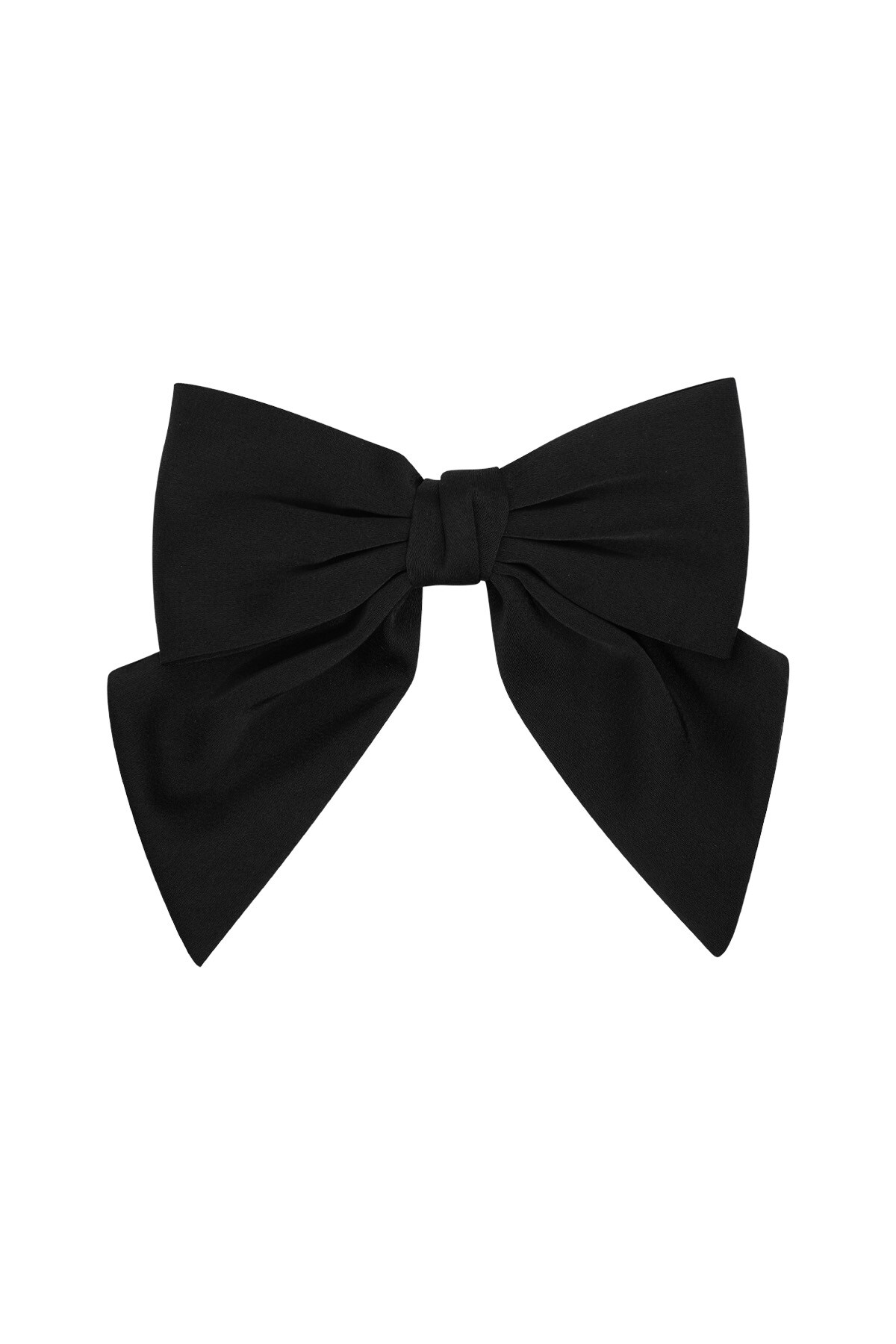 Simple hair bow - black h5 