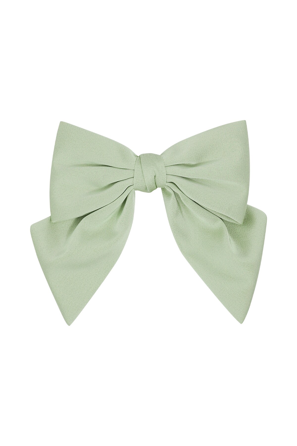 Simple hair bow - green 