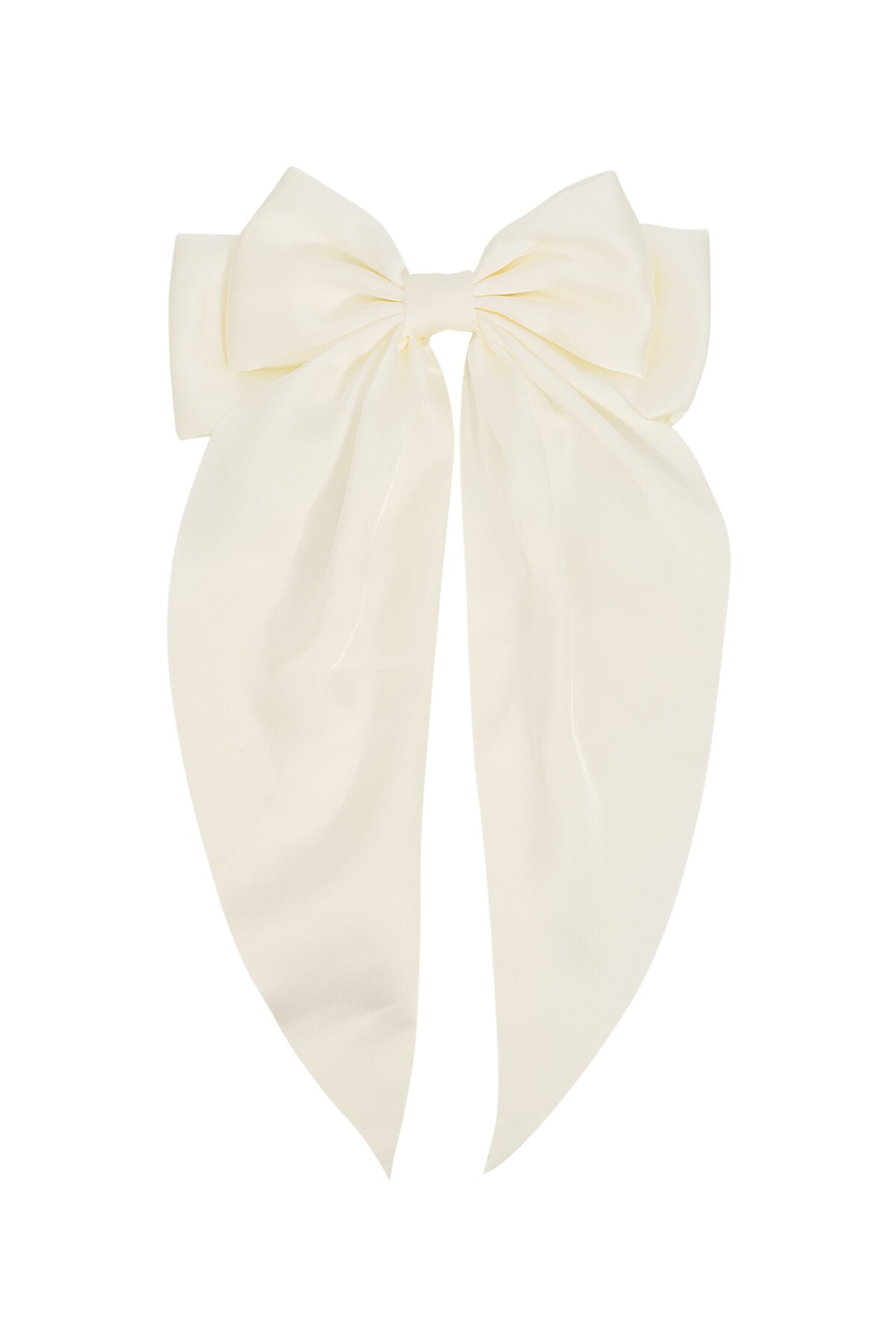 Large hair bow - off-white 