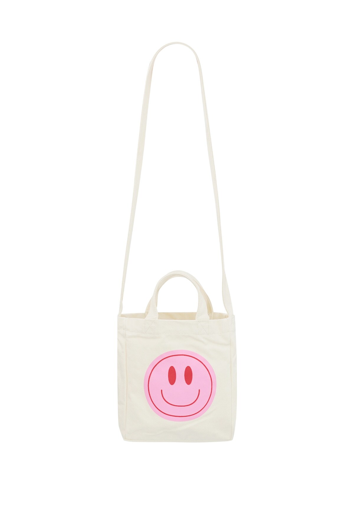 Canvas small bag smiley - pink Bag Picture5