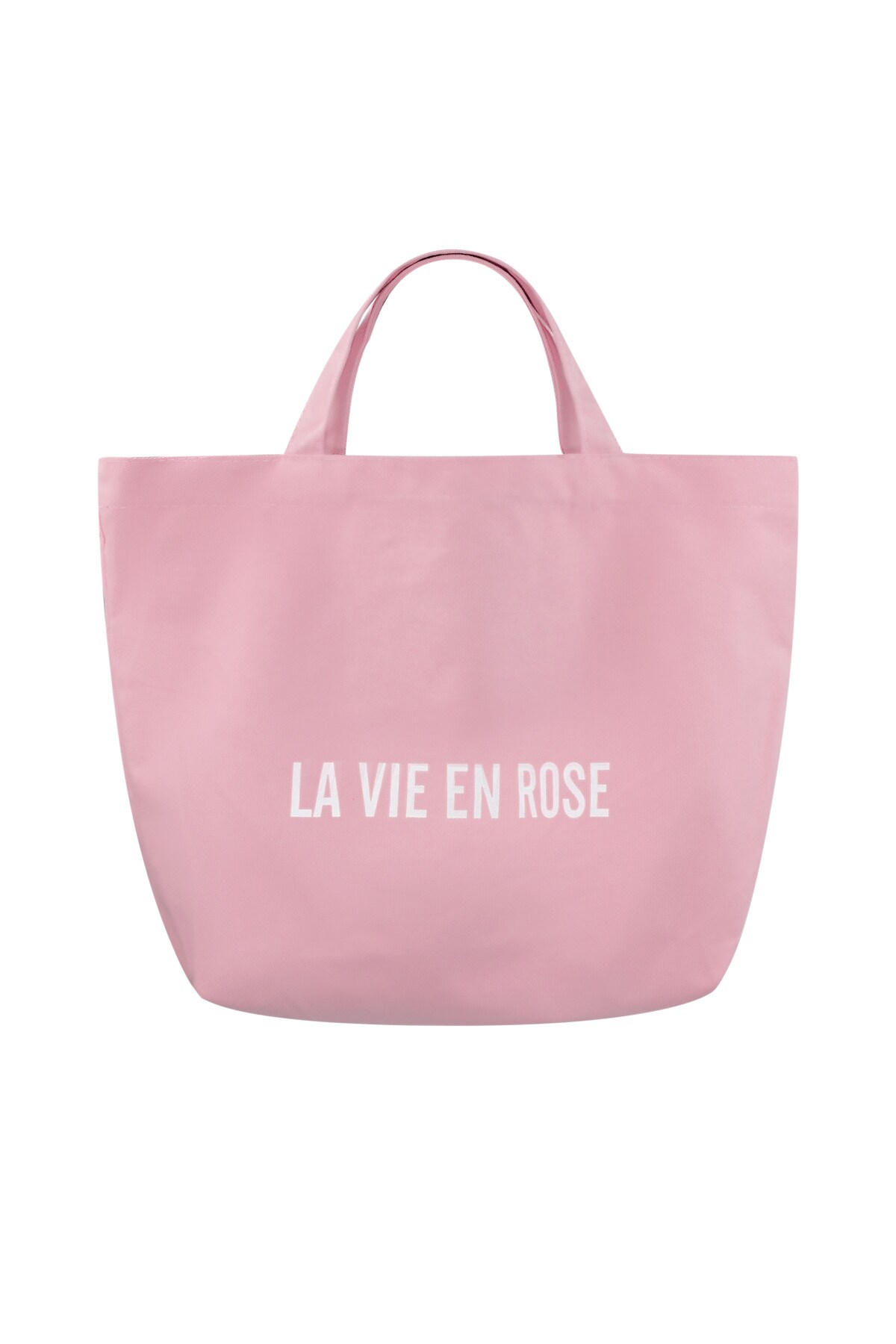 Canvas shopper la vie en rose - pink 