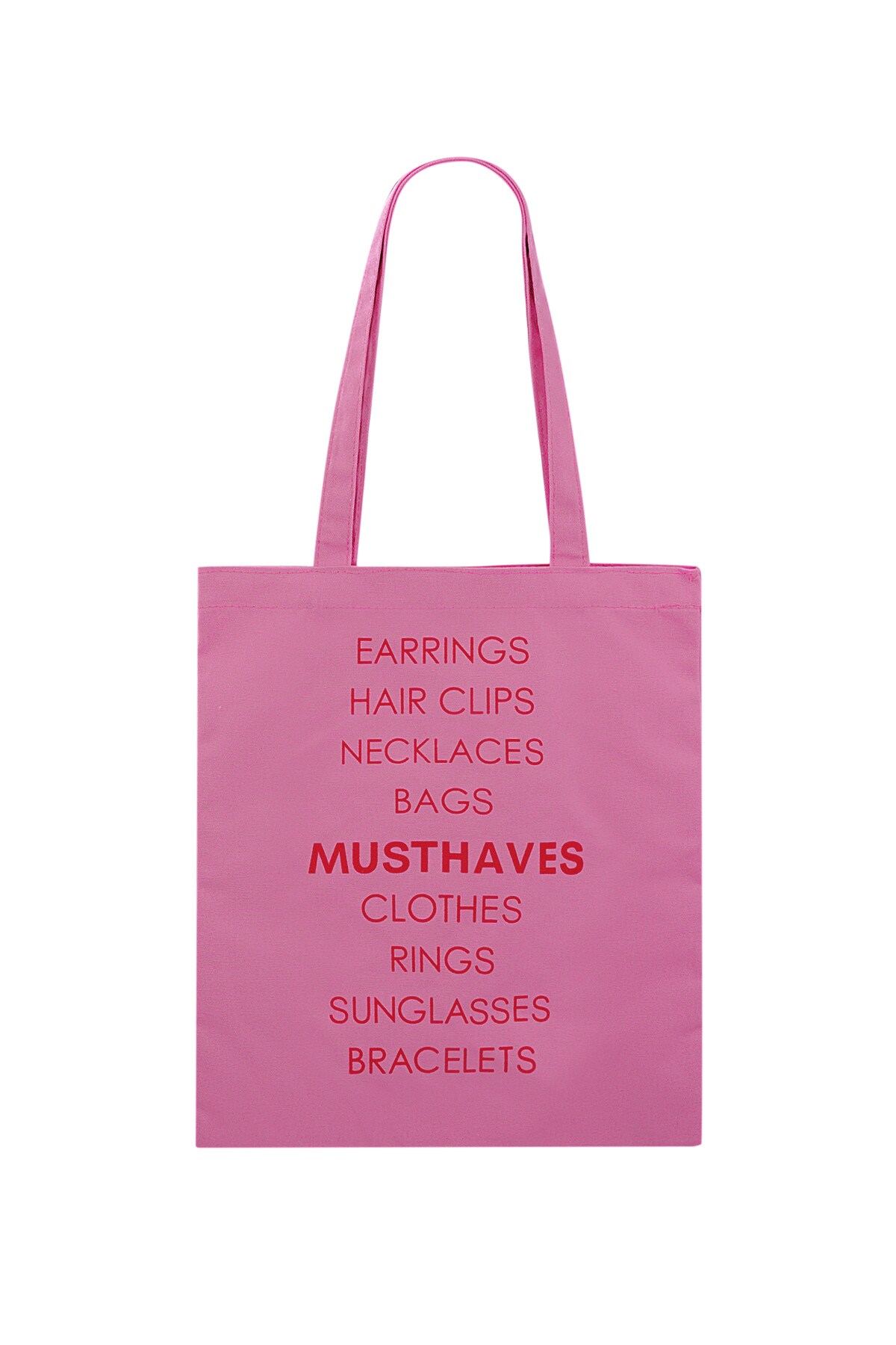 Canvas shopper yhwng must-haves - fuchsia 