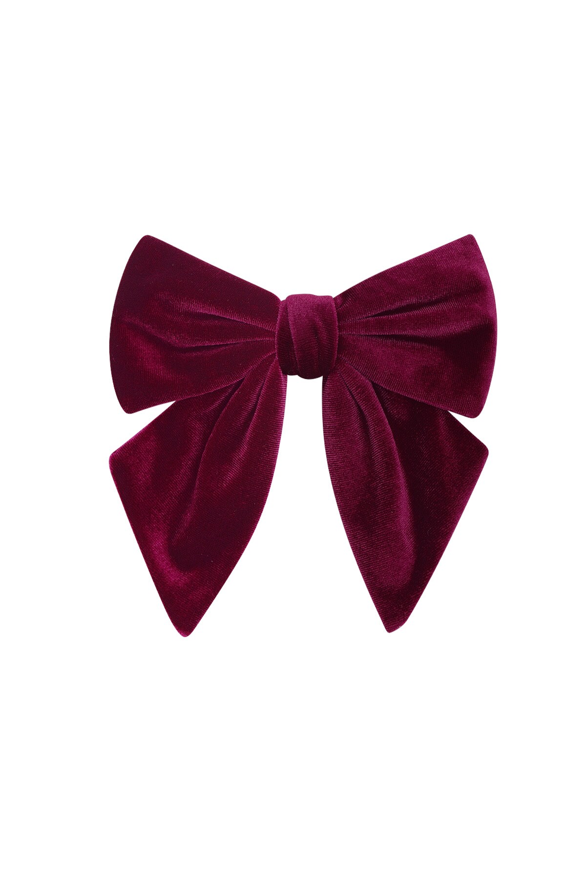 Short cute bow - wine red 