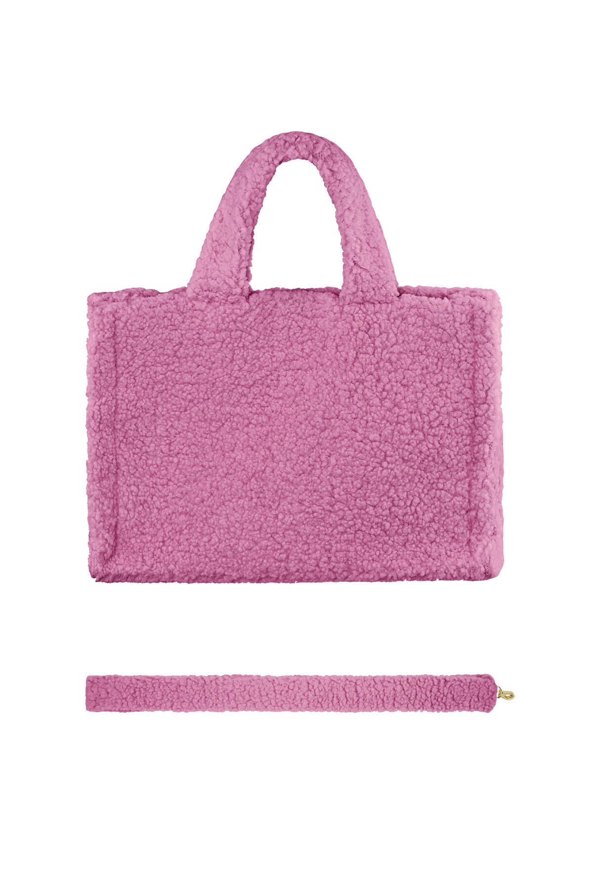 Fluffy Teddy bag - pink 