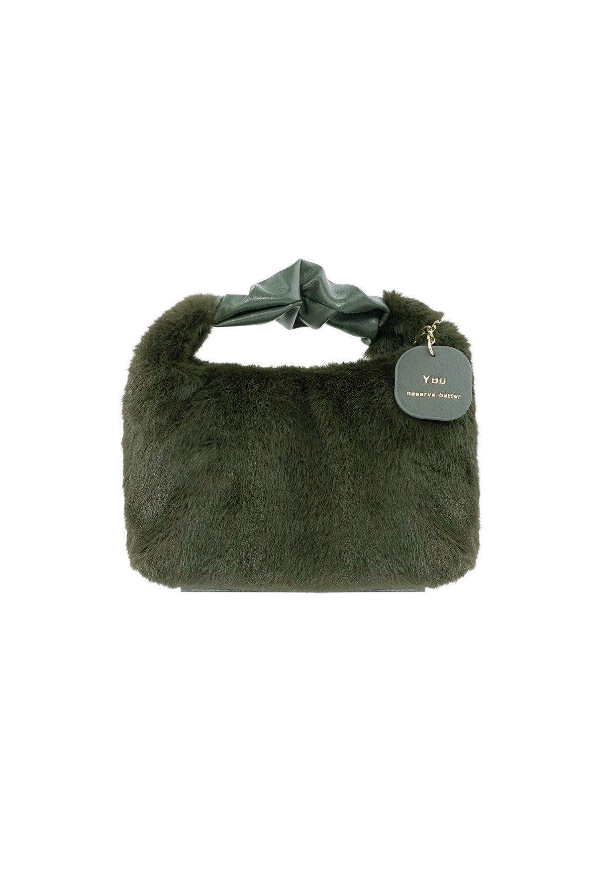 Gentle fluff bag - dark green h5 