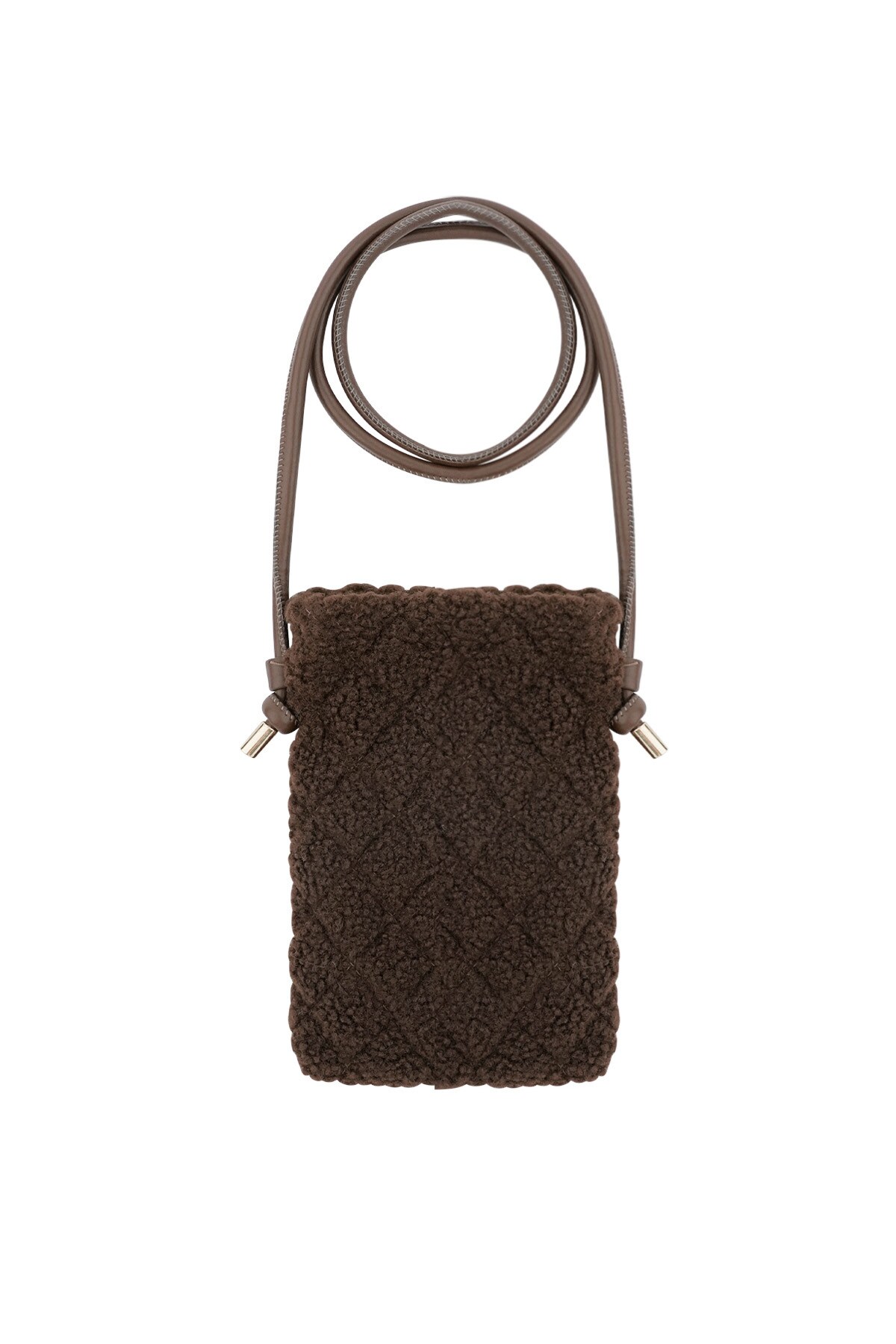 On-the-go phone bag - dark brown 