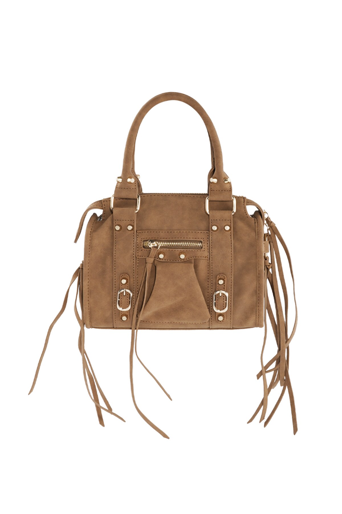 Accent Fringe Bag - Brown h5 