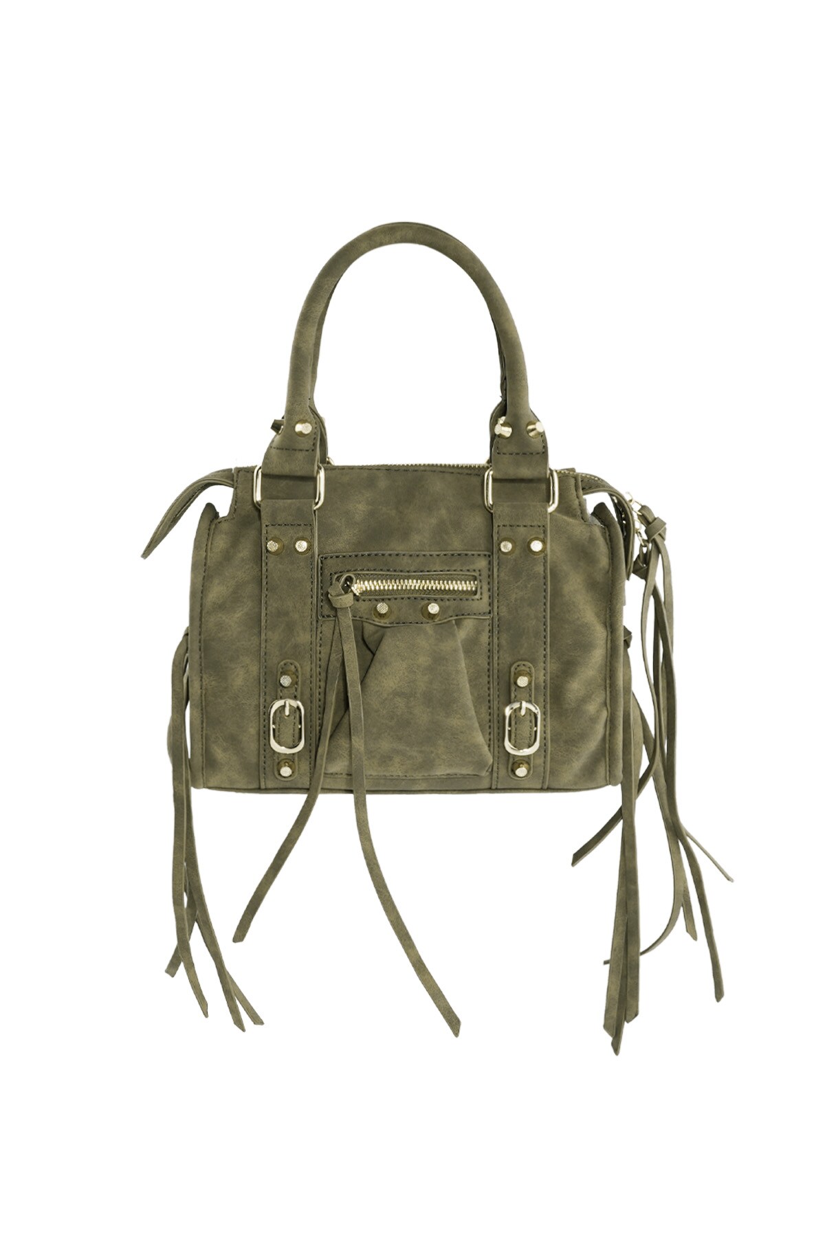 Accent Fringe Bag - Green h5 