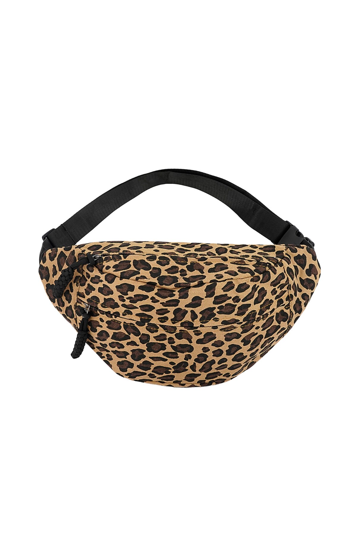 Leopard print hip bag - brown h5 