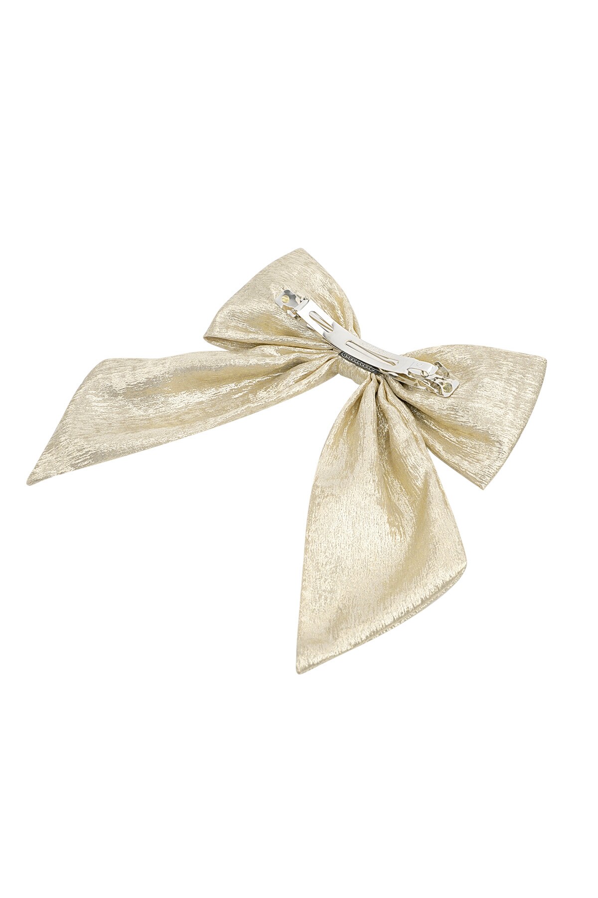 Bow hair clip - Gold color h5 Picture4