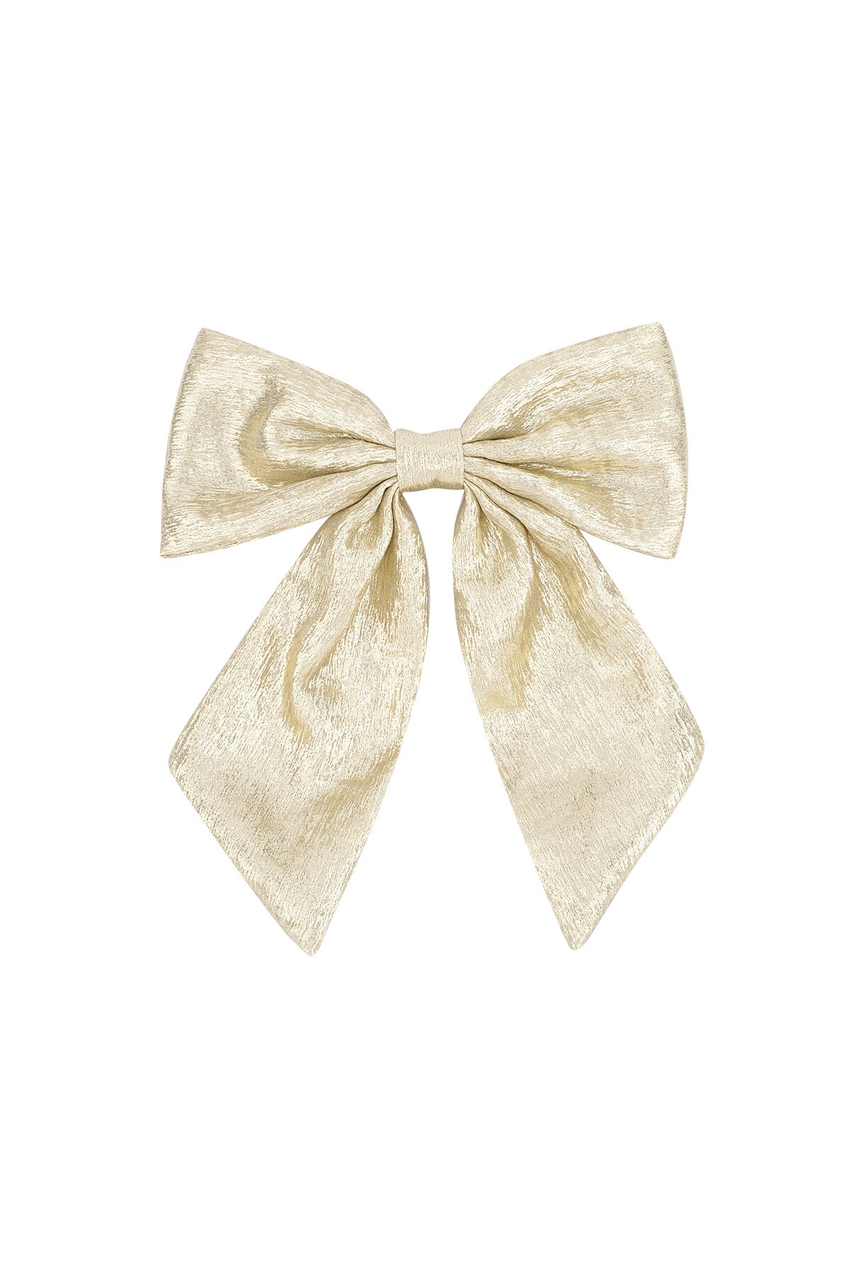 Bow hair clip - Gold color h5 