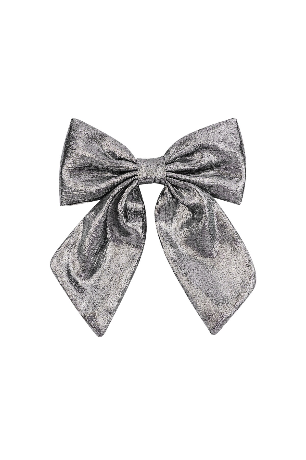 Bow hair clip - metallic 