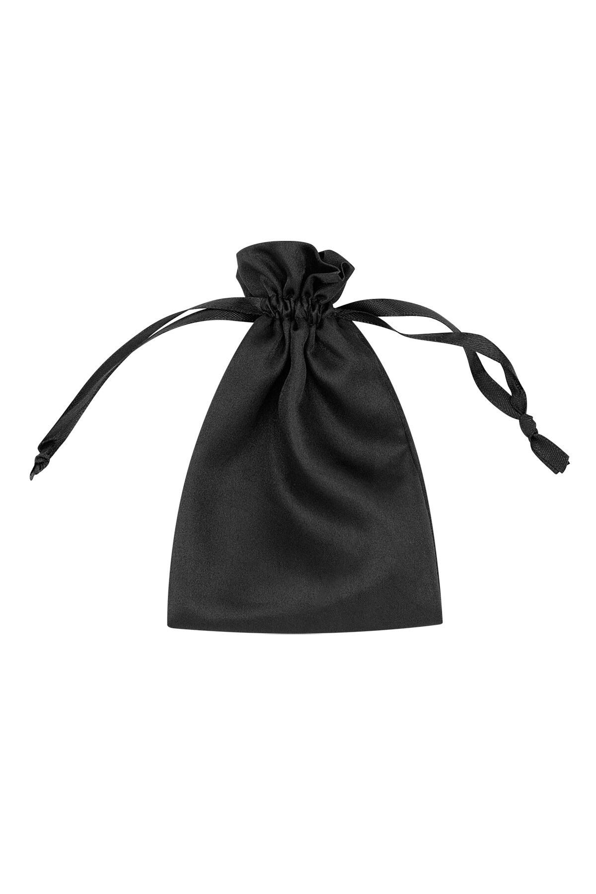 Jewelry bag satin basic - black h5 